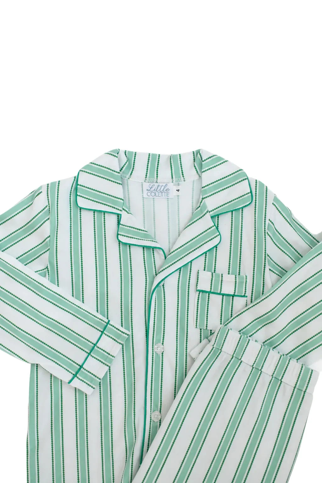 Robin Pajamas- Green Stripe