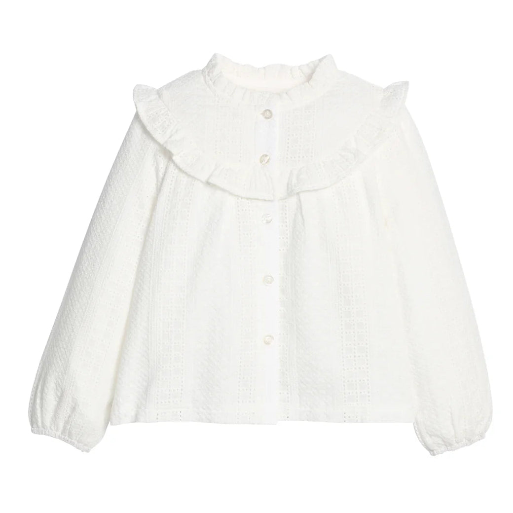 Cintra Top- White Eyelet