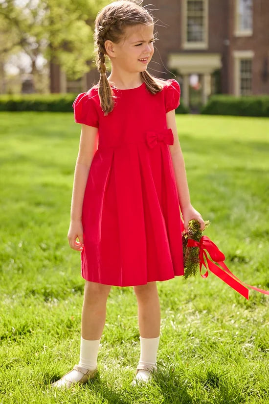 Clara Dress- Red Corduroy