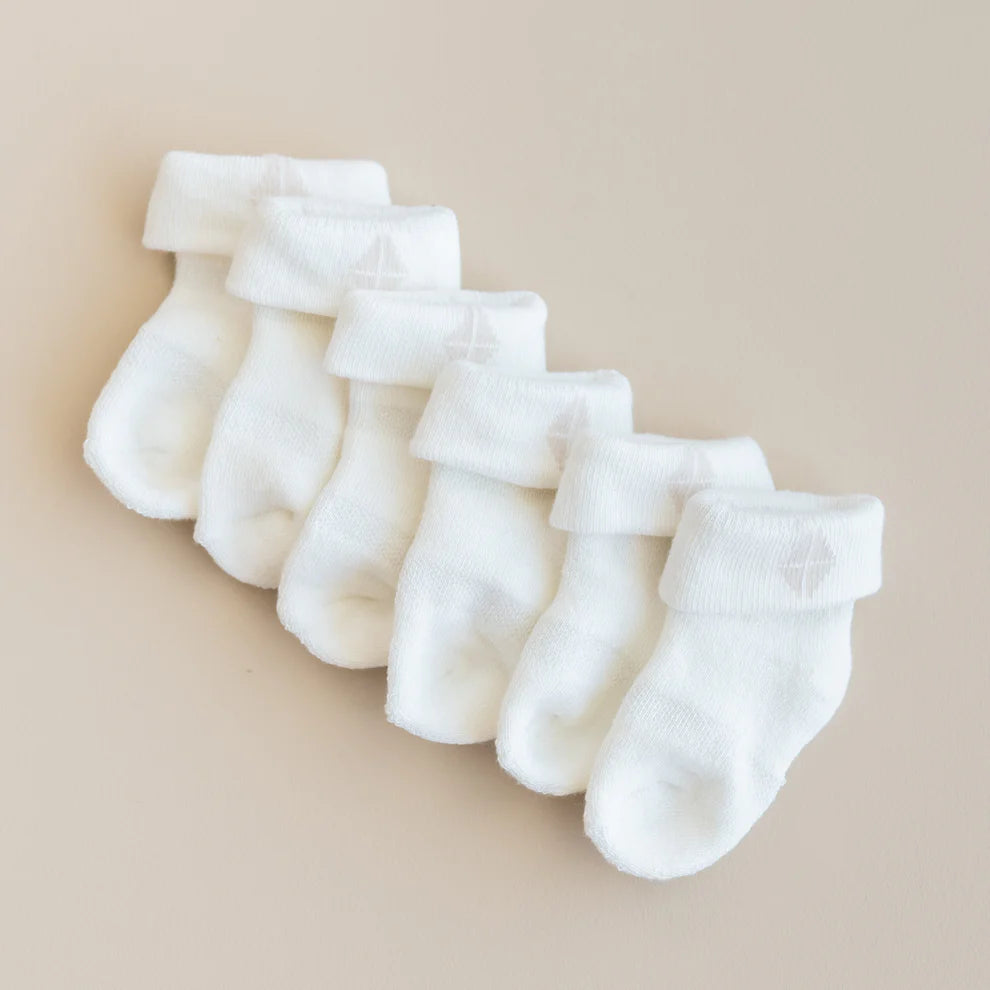 Baby 3-Pack Socks in Cloud