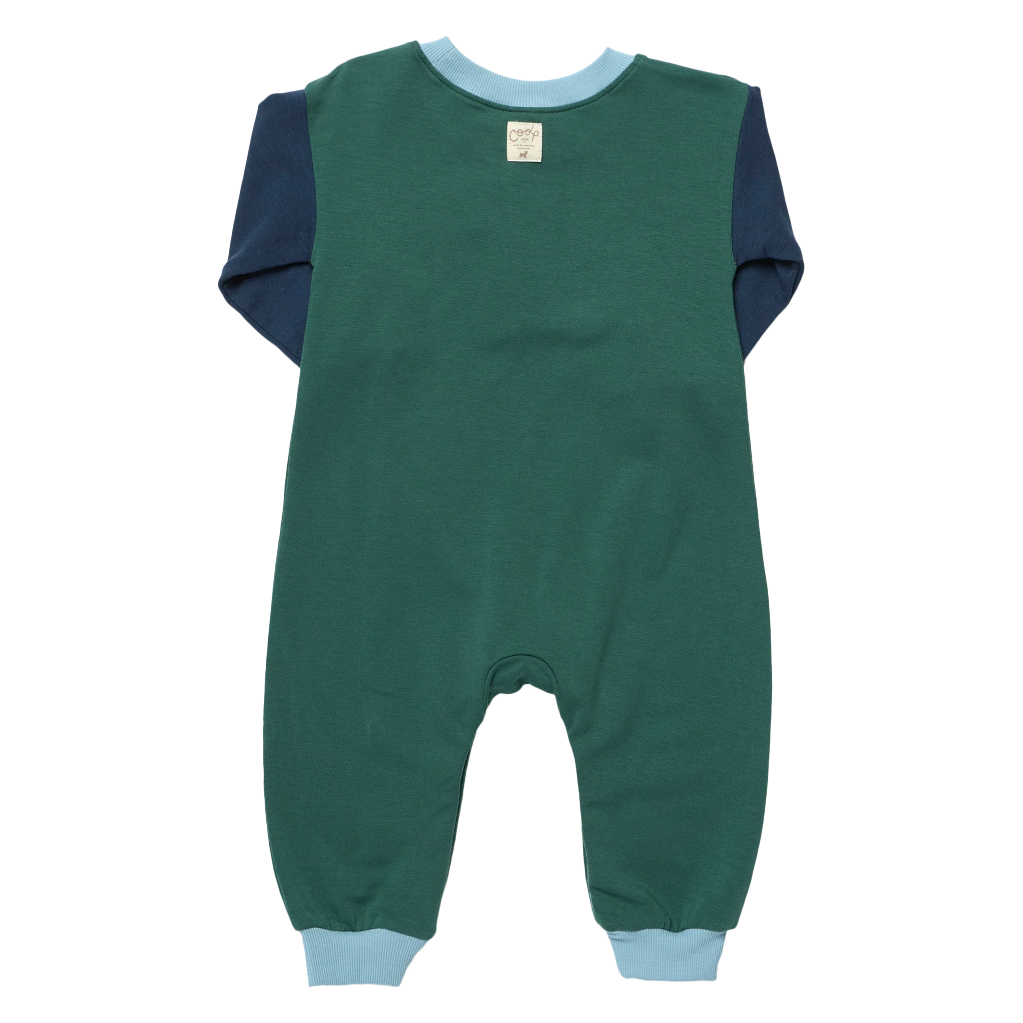Baby Runaround Jumpsuit- Green Colorblock