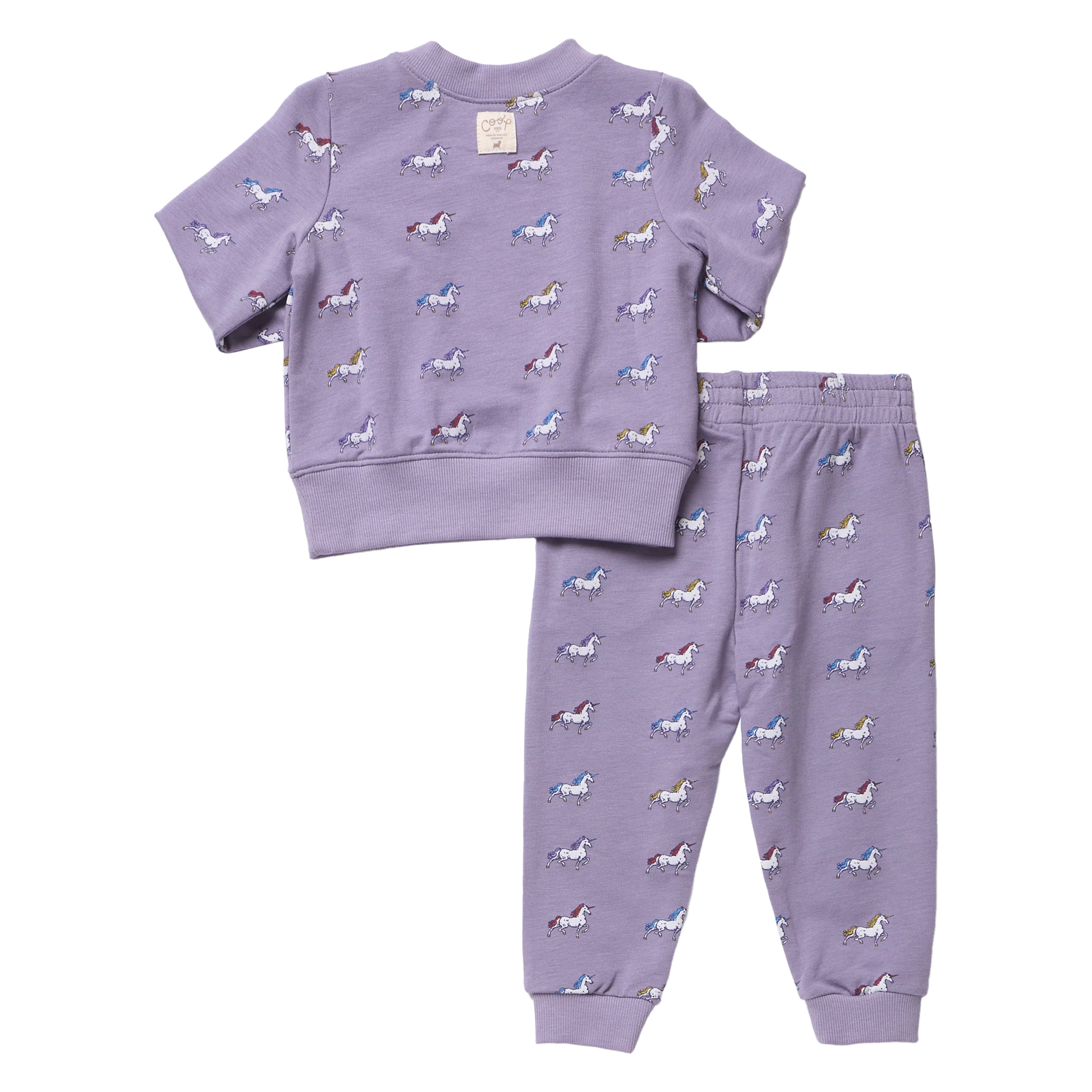 Baby Jax Jogger Set- Rainbow Unicorns