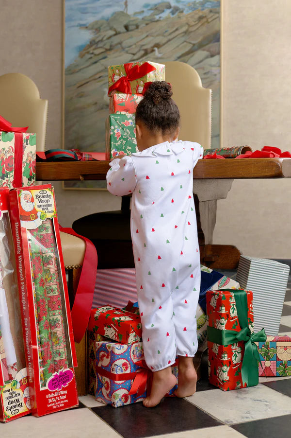 Long Sleeve Ramona Ruffle Romper- Thomas Point Tree Farm