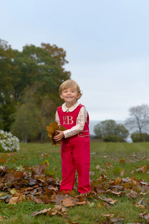Peter Pan Collar Shirt LS Woven- Oak Park Plaid