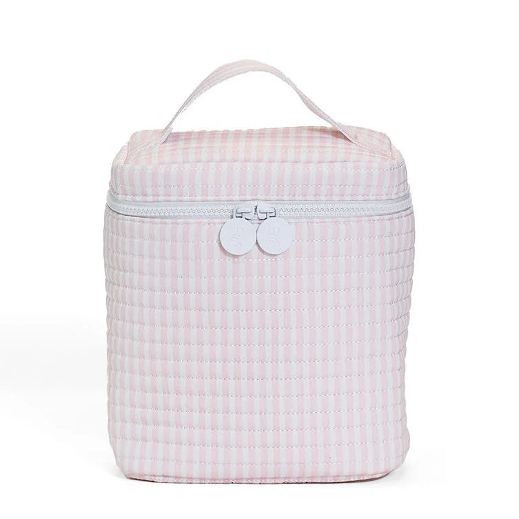 Quilted Go Go Lunch Bag- Pimlico Stripe Pink