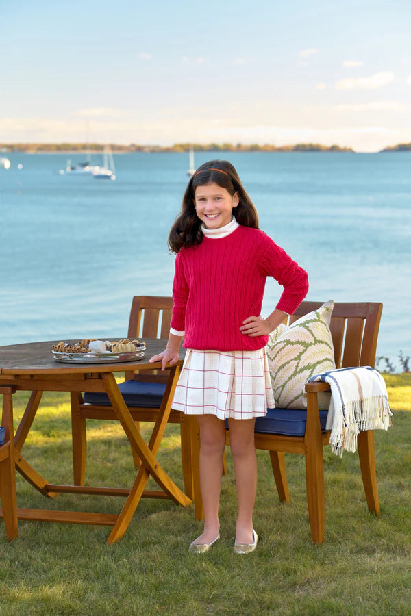 Parson Pleated Skirt- Oak Park Plaid