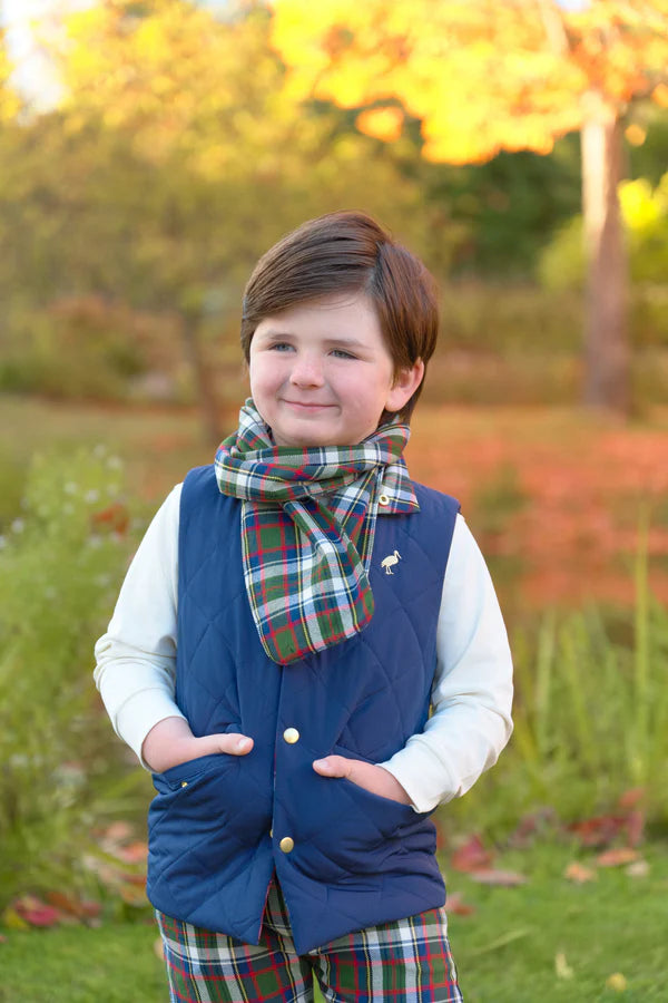 Vaughn Vest- Nantucket Navy Grant Park Plaid