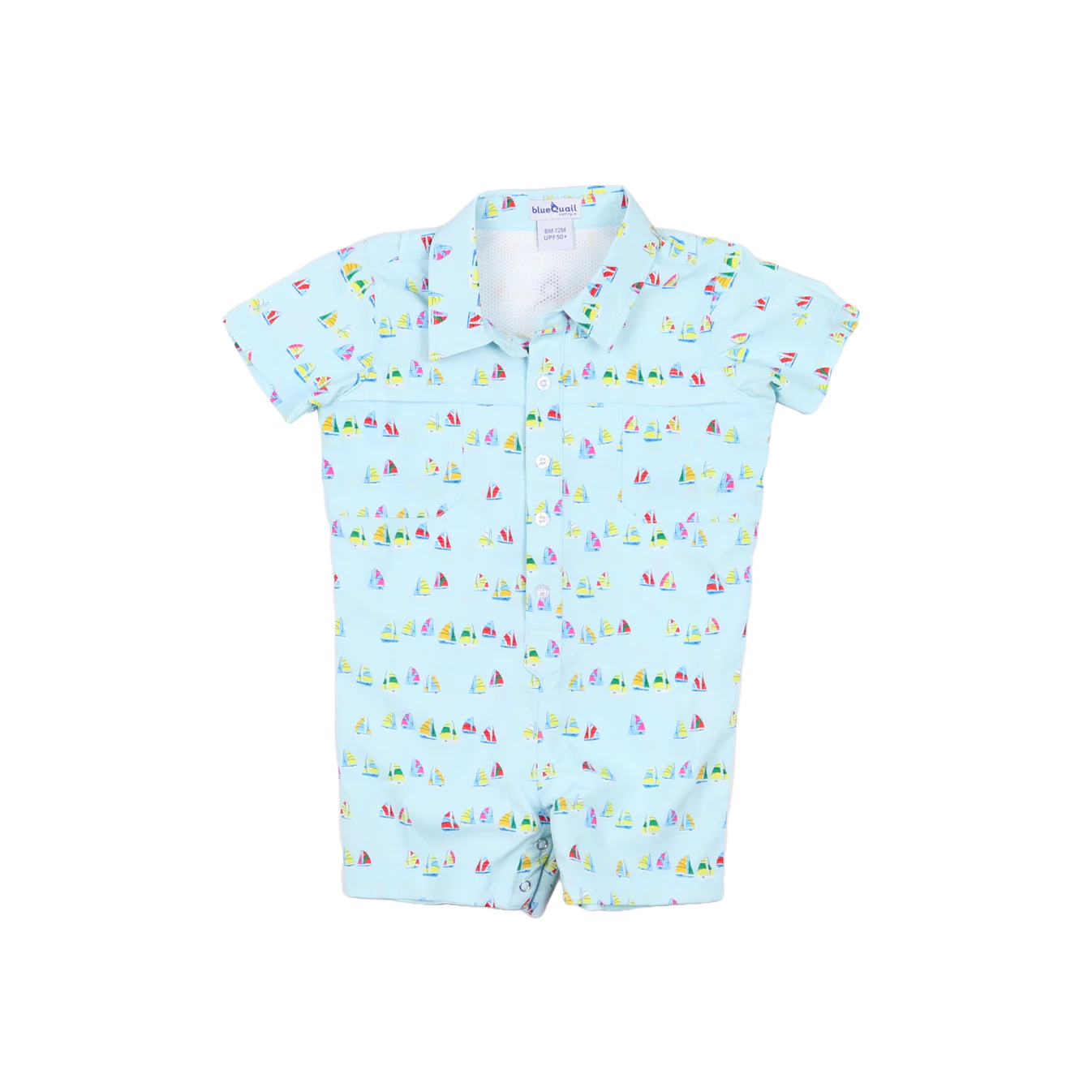 Boat Race Short Sleeve Romper