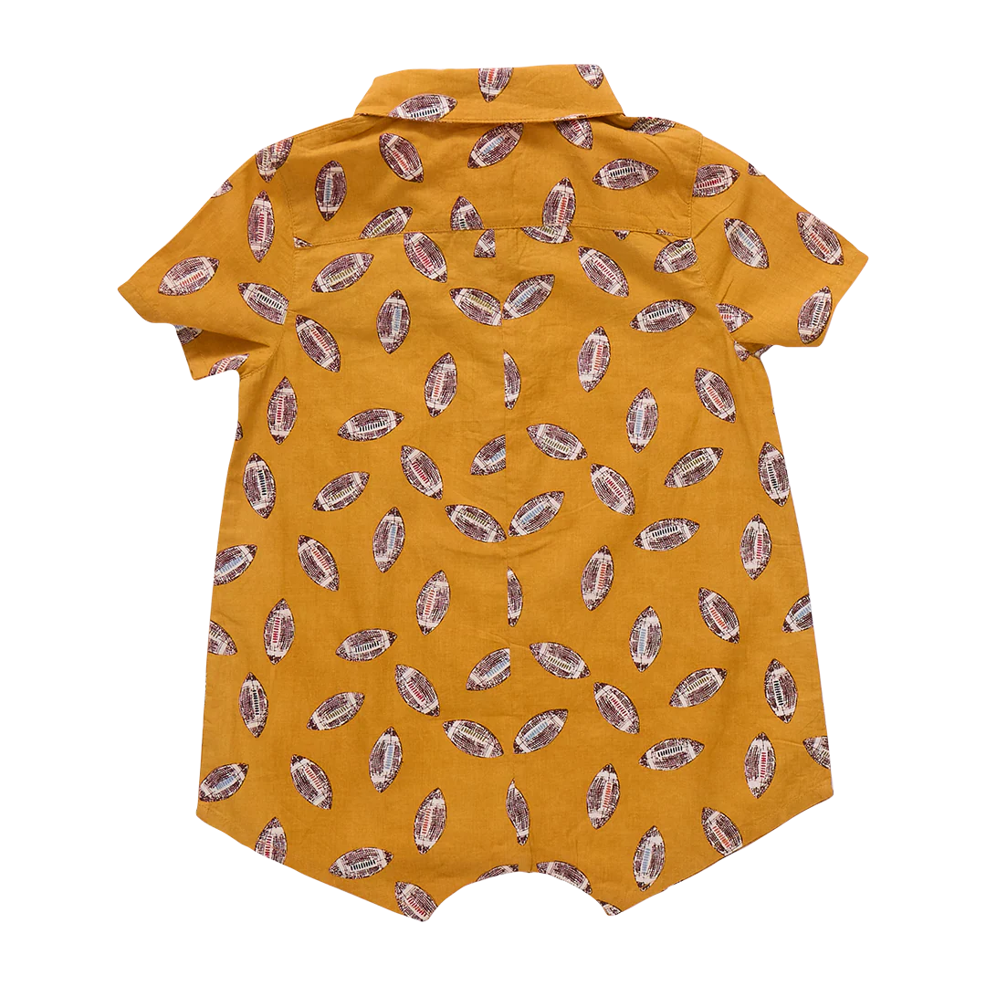 baby boys easton jumper- flying footballs