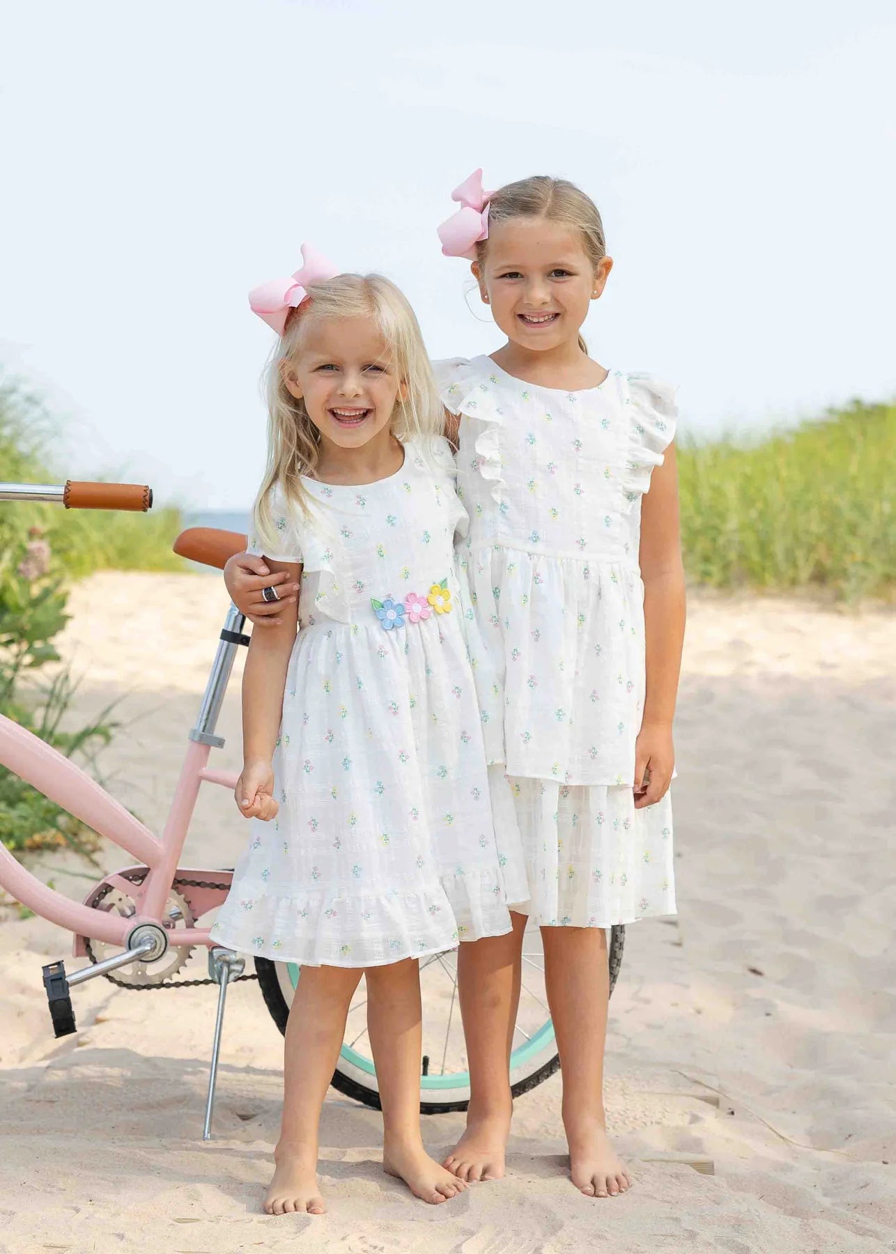 Printed Floral Dress With Ruffles