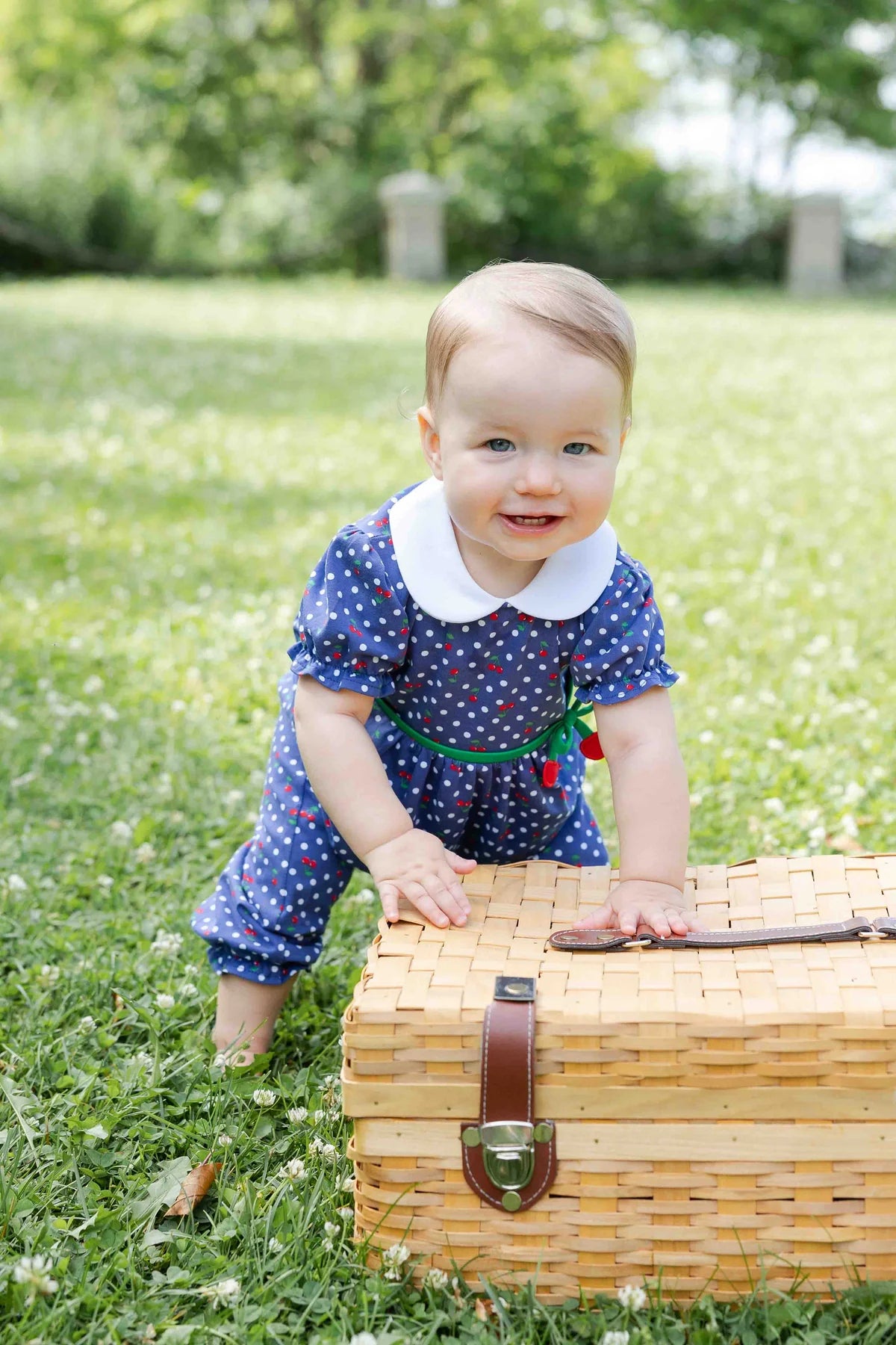 Polka Dot Cherry Printed Knit Longall
