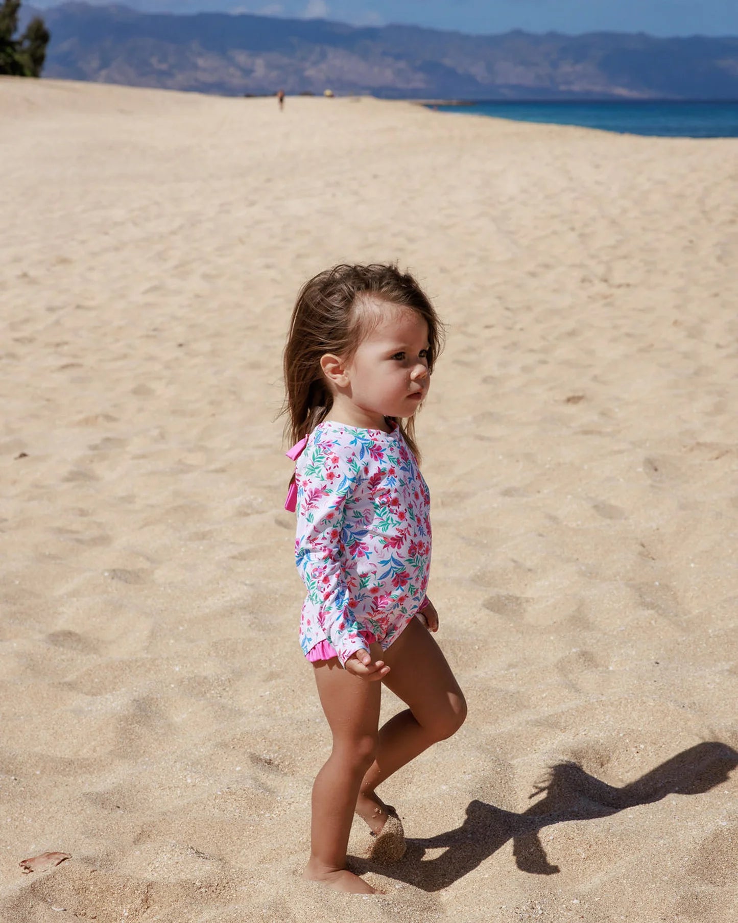 Coastal Cutie One-Piece Rashguard - Seabreeze