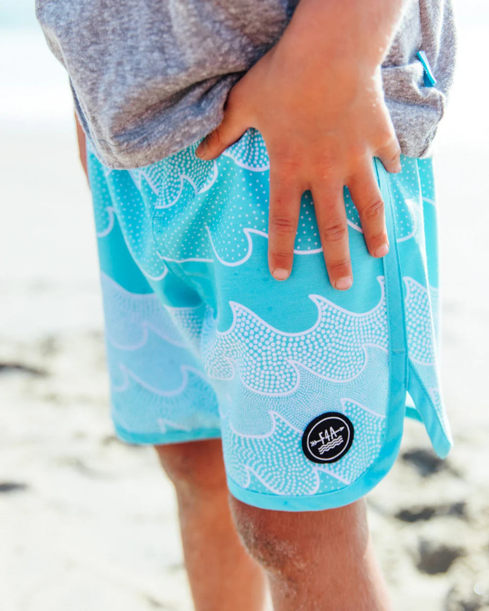 Scallop Boardshort - Cosmic Waves