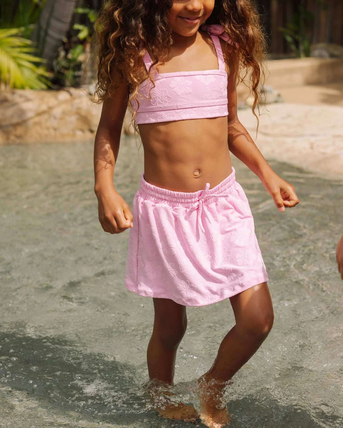 Seas The Day Skirt - Pop Pink