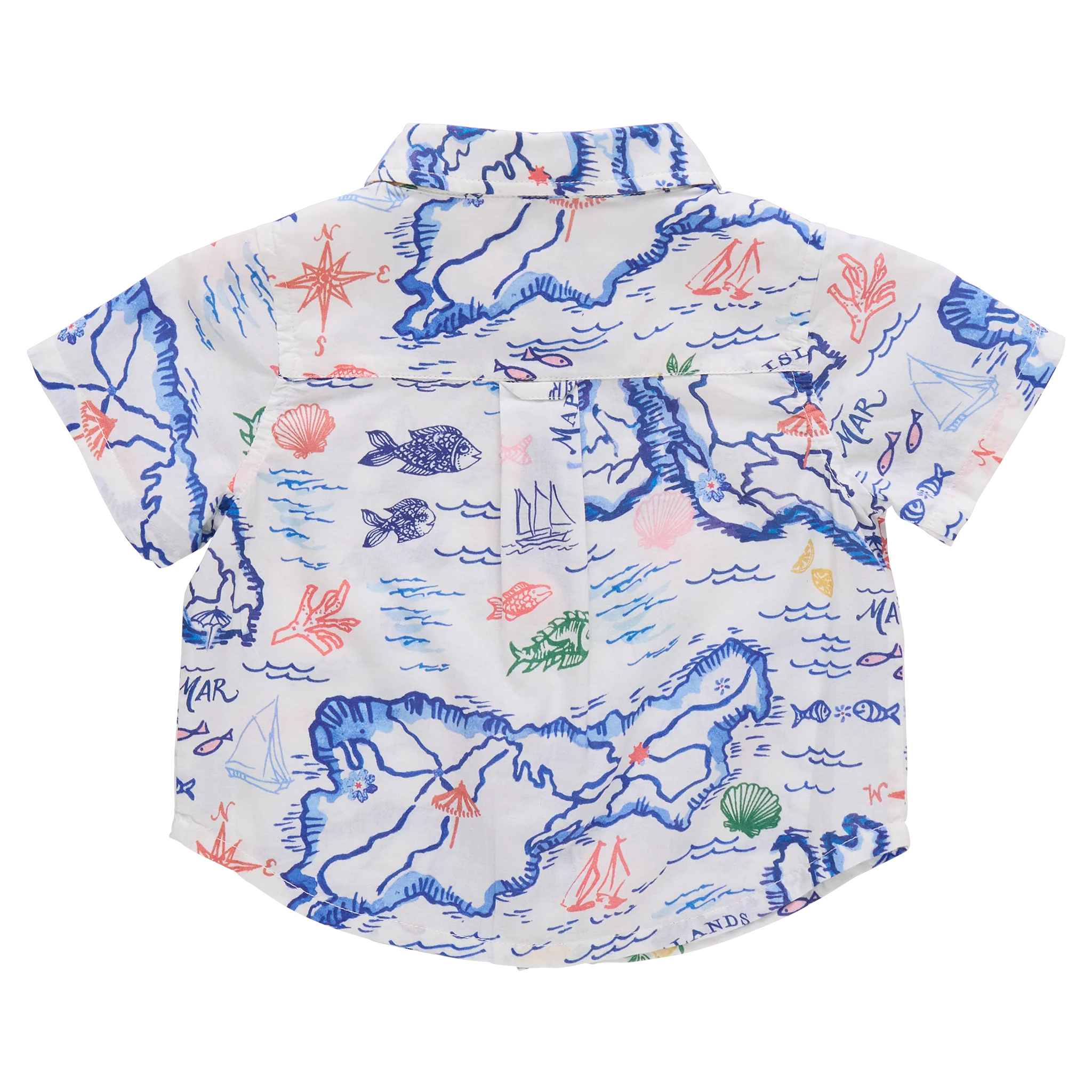 baby boys jack shirt- island map
