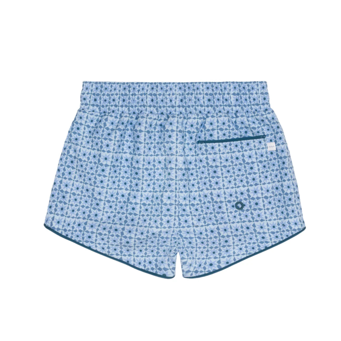 boys azul tile boardie