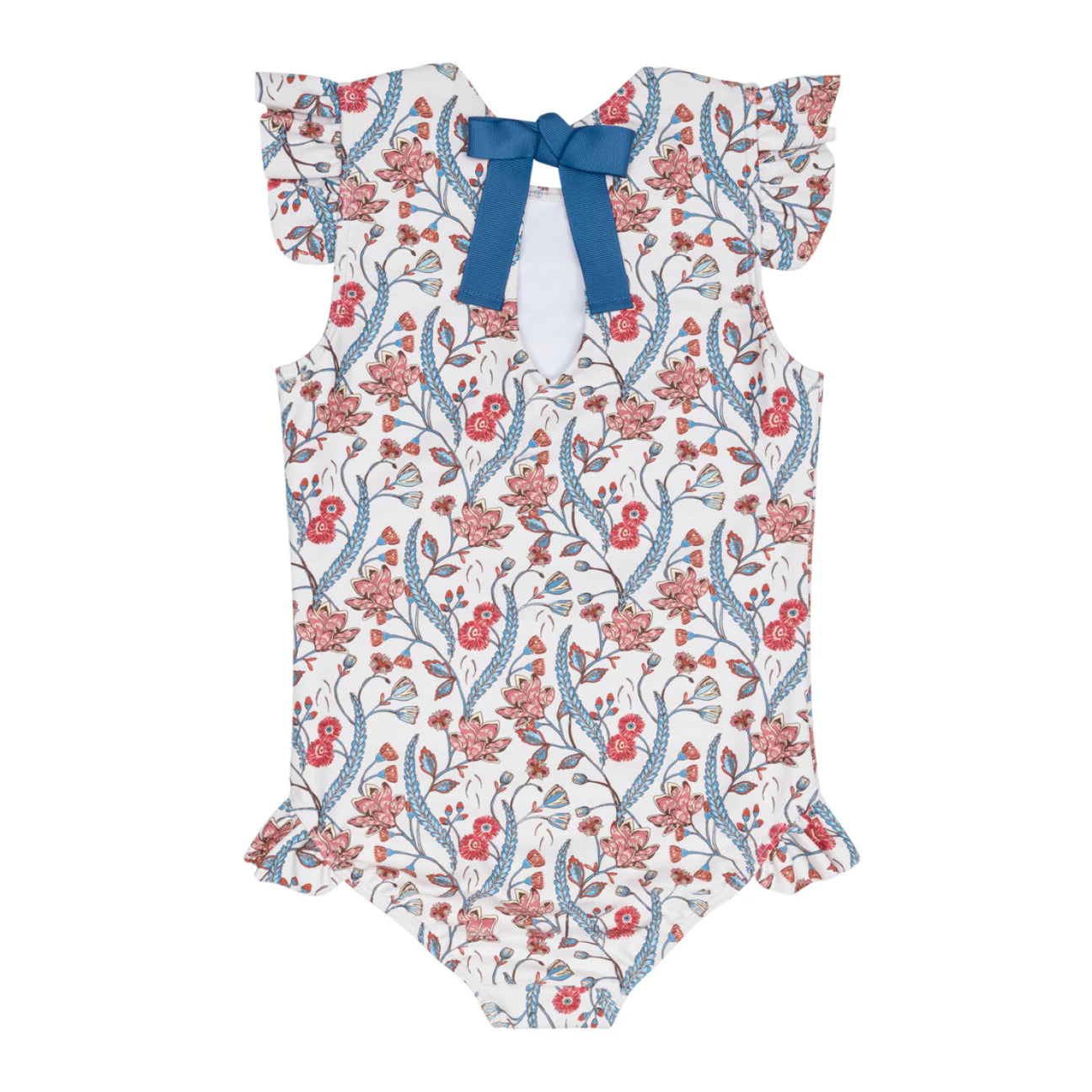 girls mercado bloom ruffle cap sleeve one piece