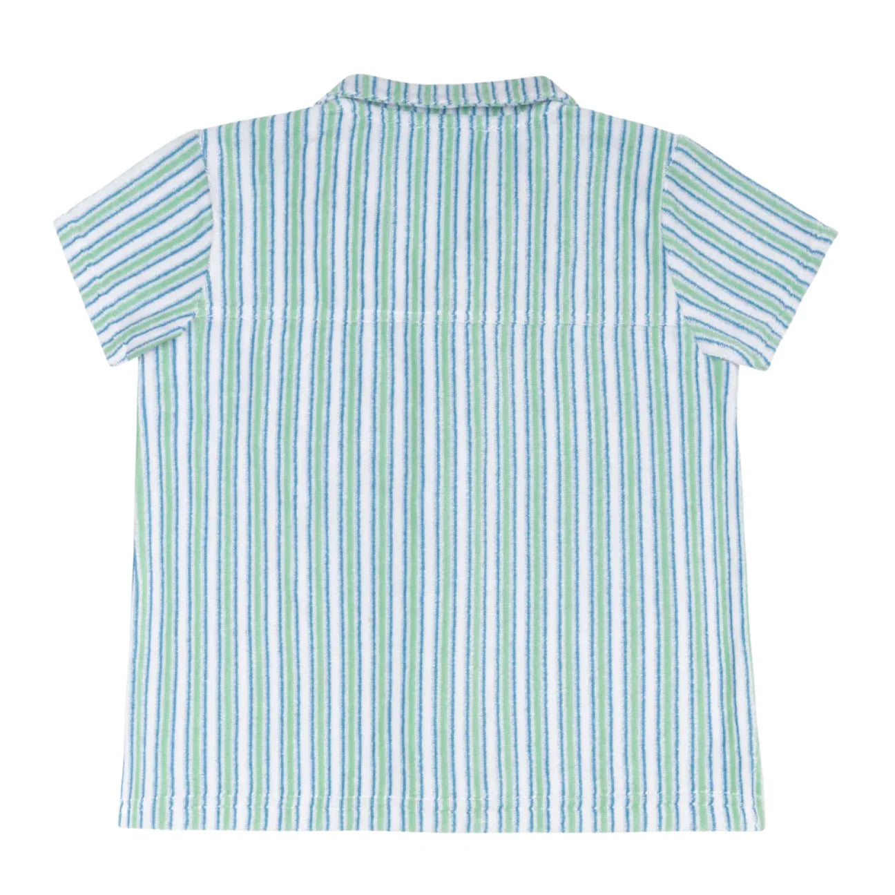 boys tamarin stripe french terry button up