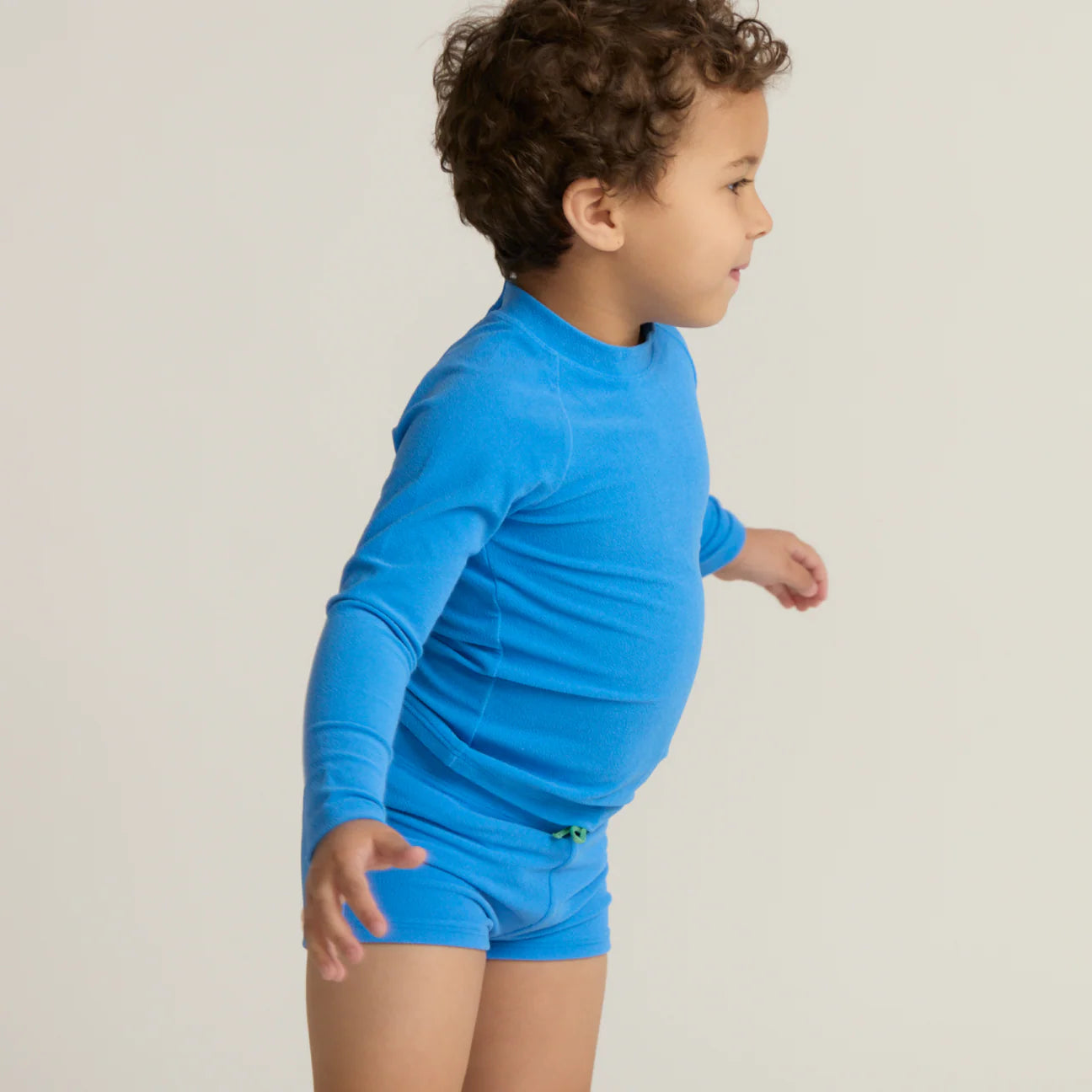 unisex deep sea blue terry rashguard