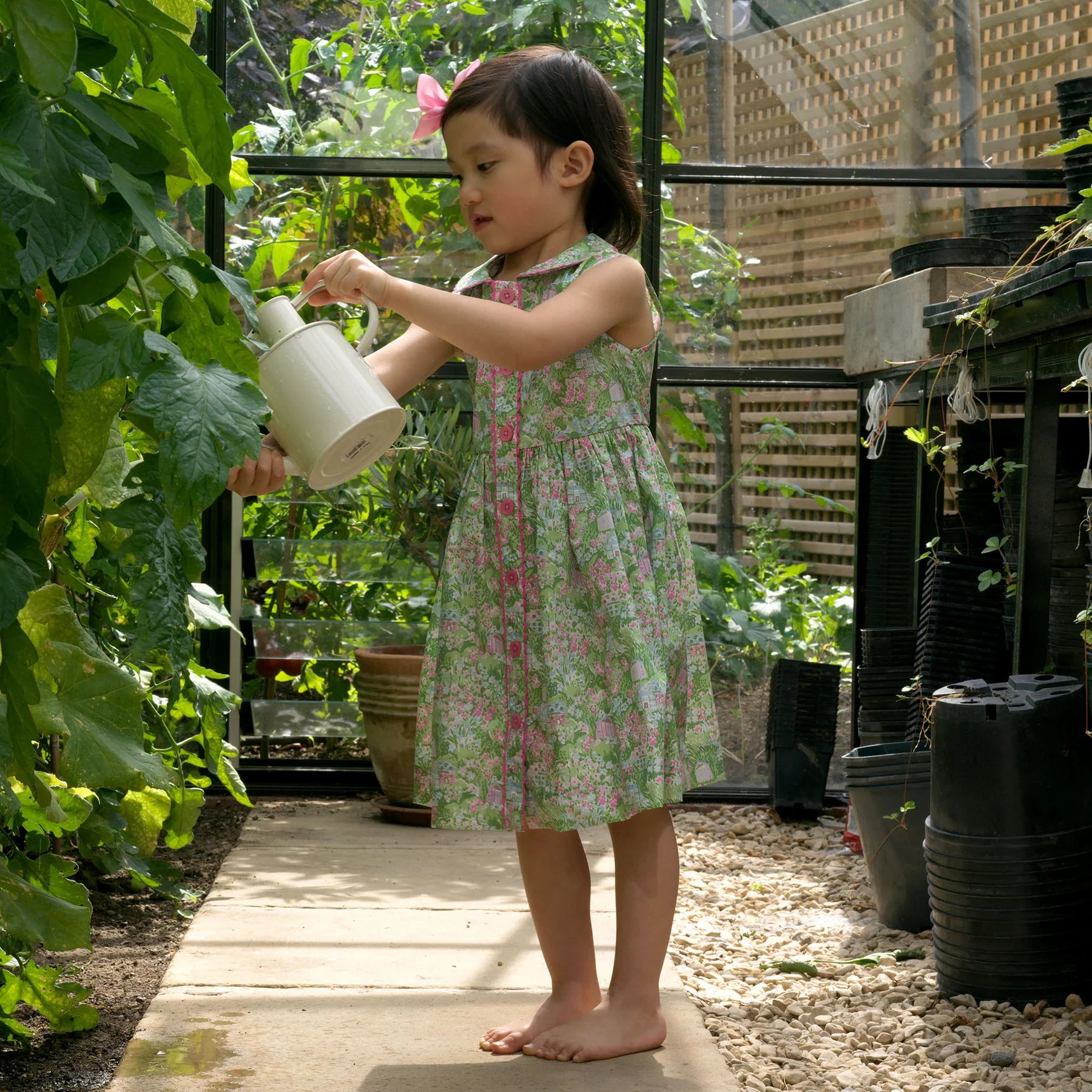 Garden Button Front Dress