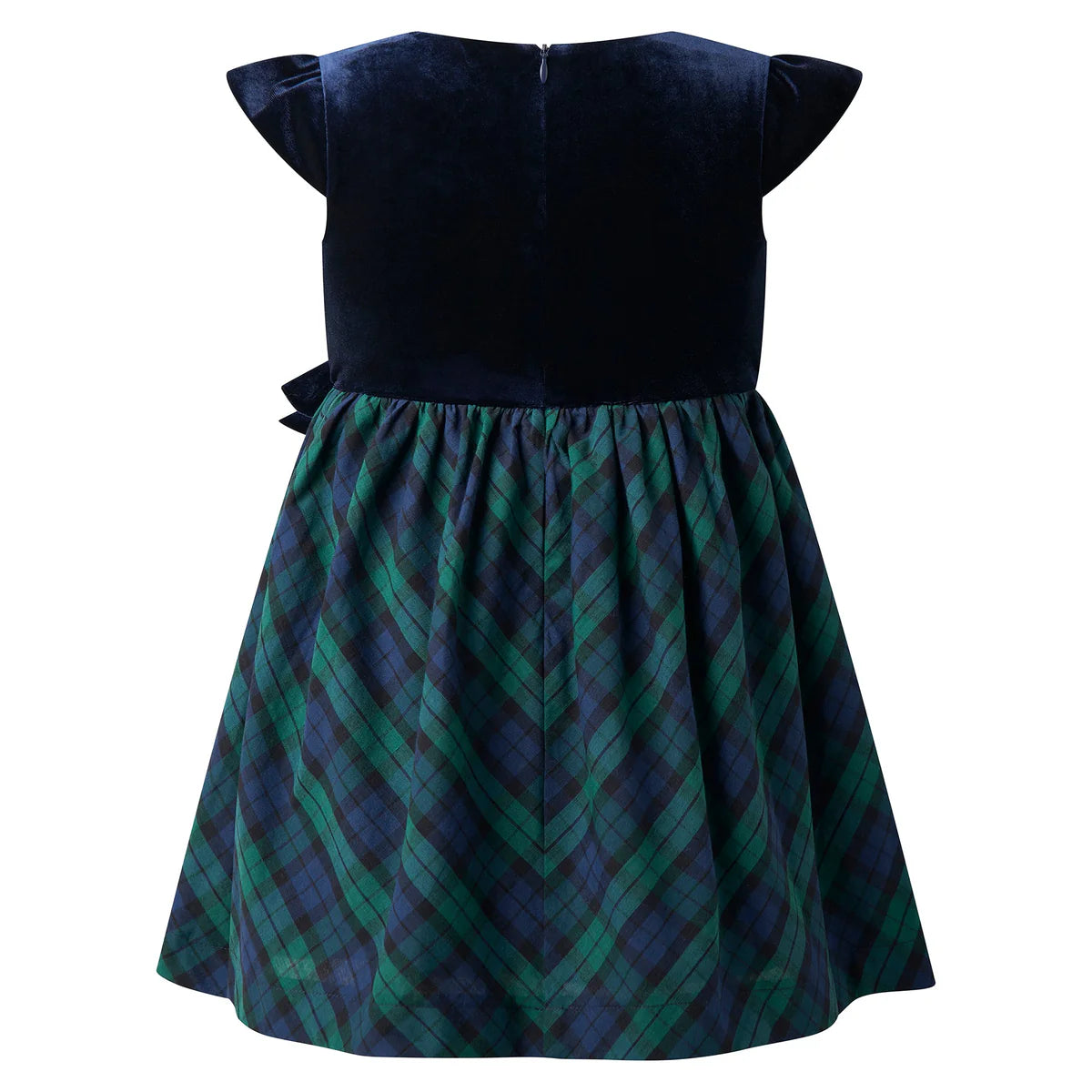 Velvet Blackwatch Party Plaid Dress