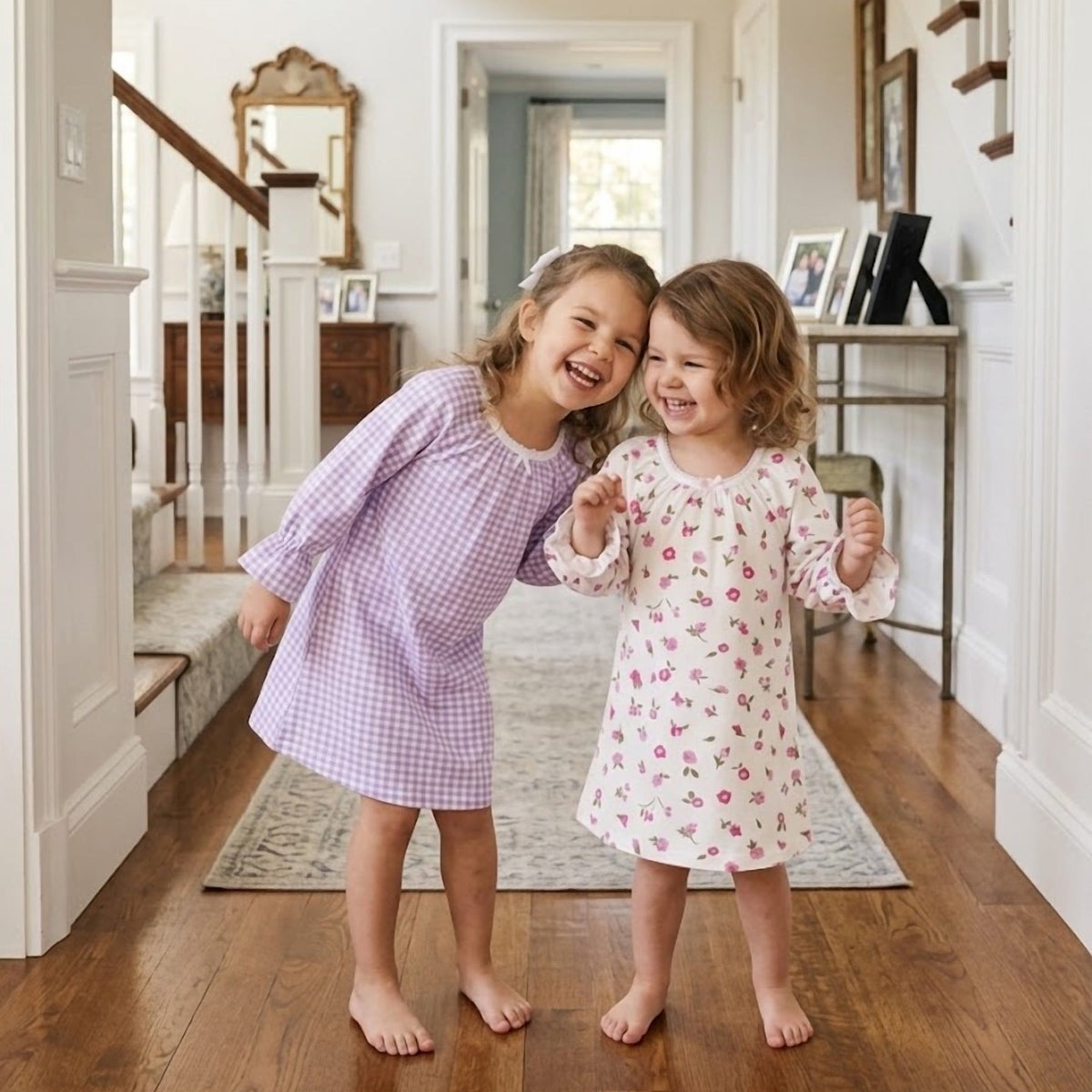 The Grace Nightgown - Lavender Gingham