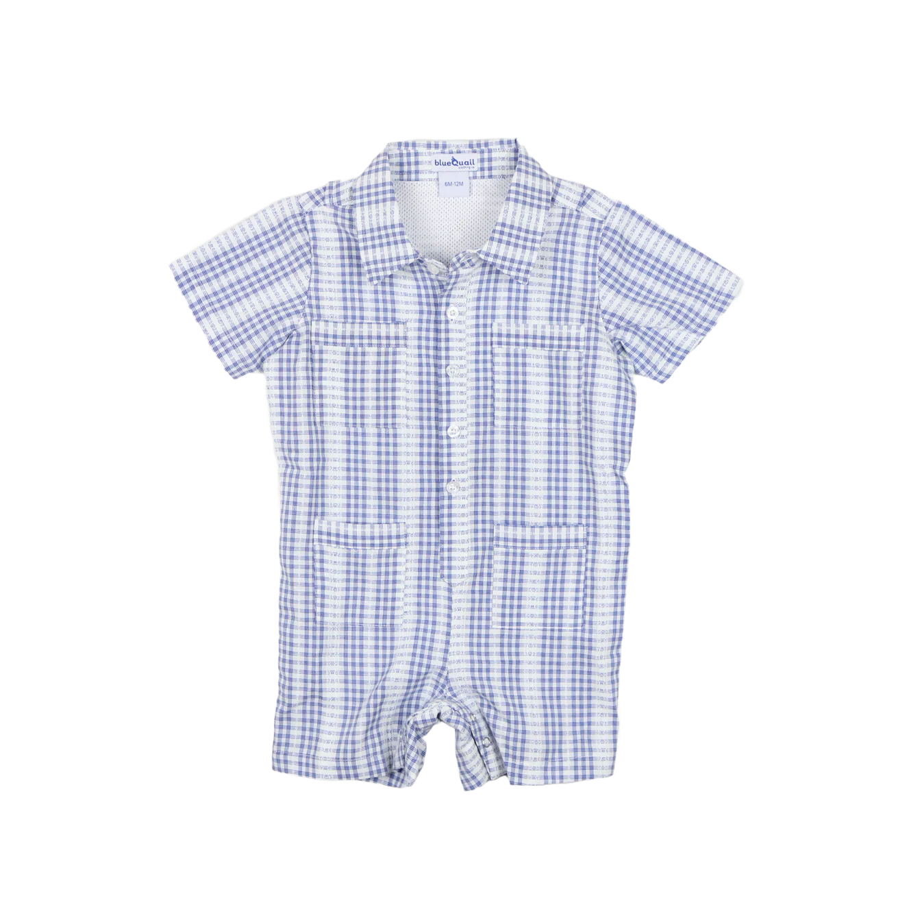 Guayabera - Deepwater Poplin Short Sleeve Romper