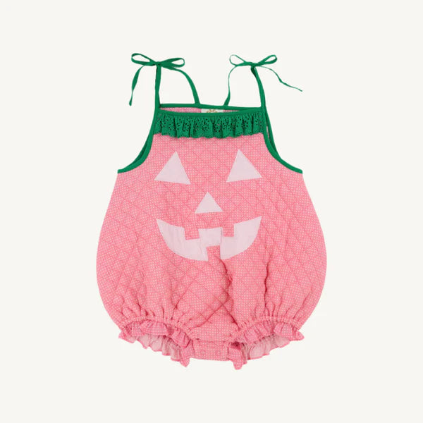 Happy Halloween Pink Pumpkin Costume- Hamptons Hot Pink Micro Dot