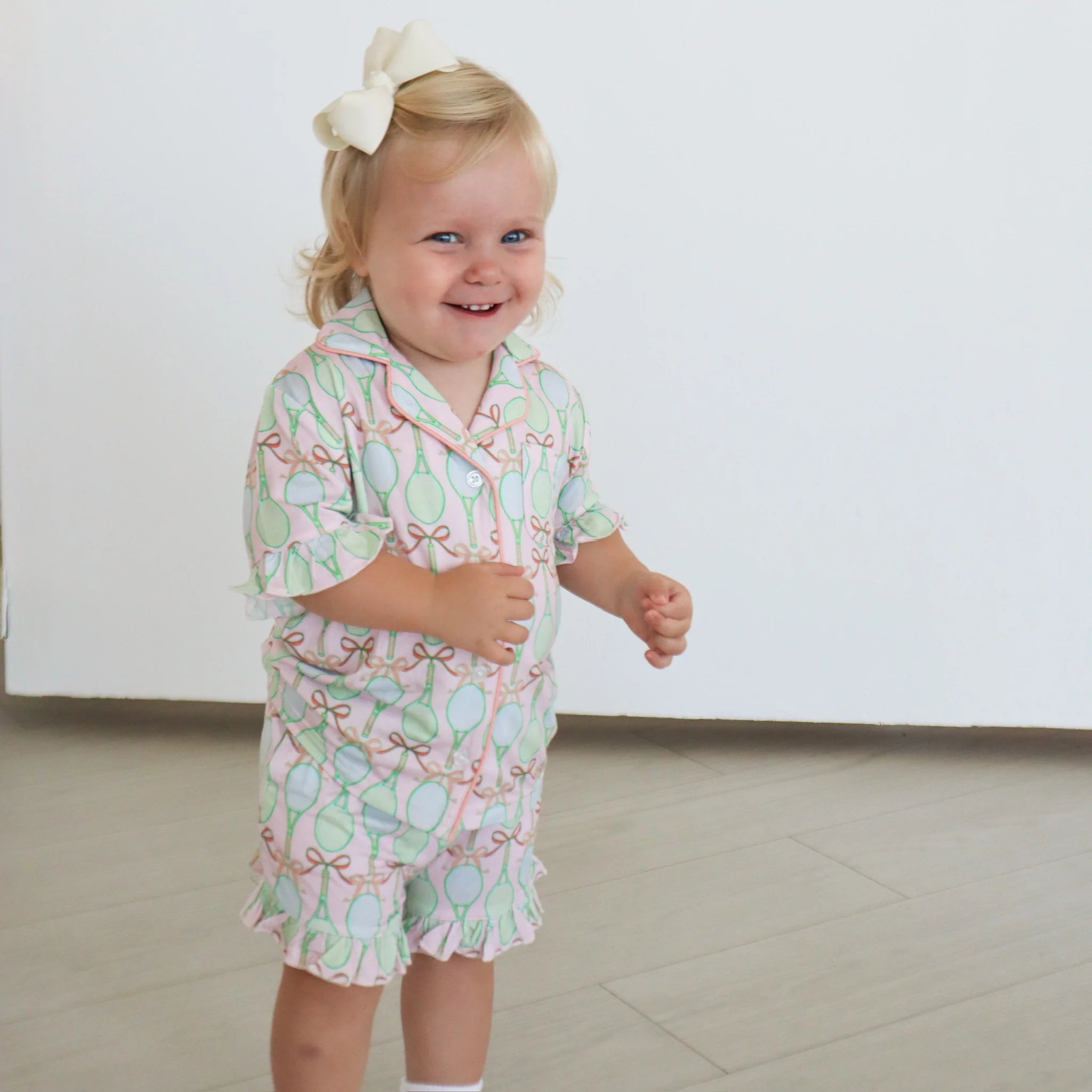 Tennis Ruffle PJ Set