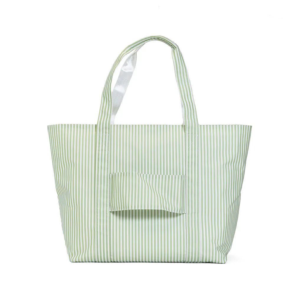 Jumbo Tote XL- Pimlico Stripe Sage