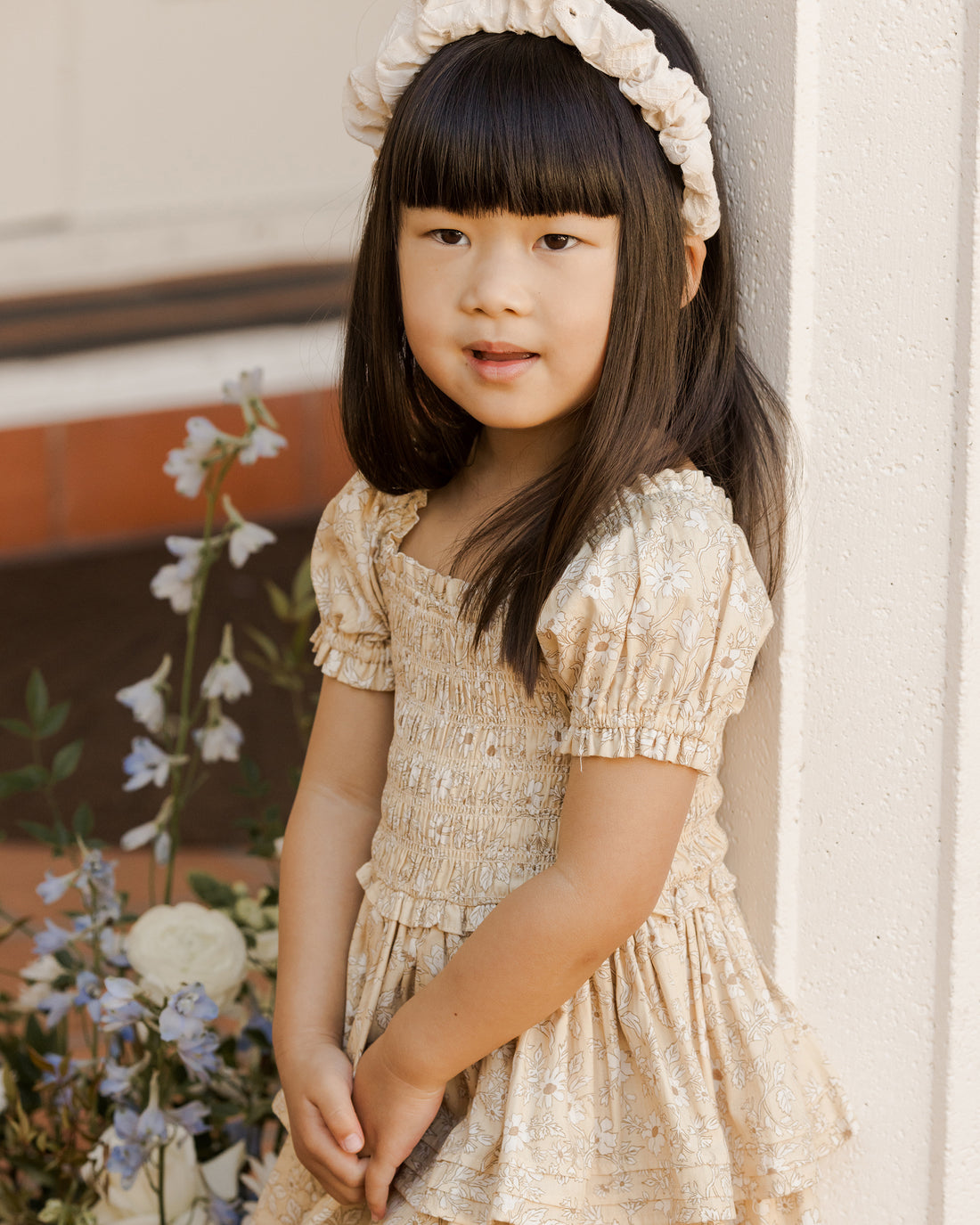 Gathered Headband | Daisy Eyelet