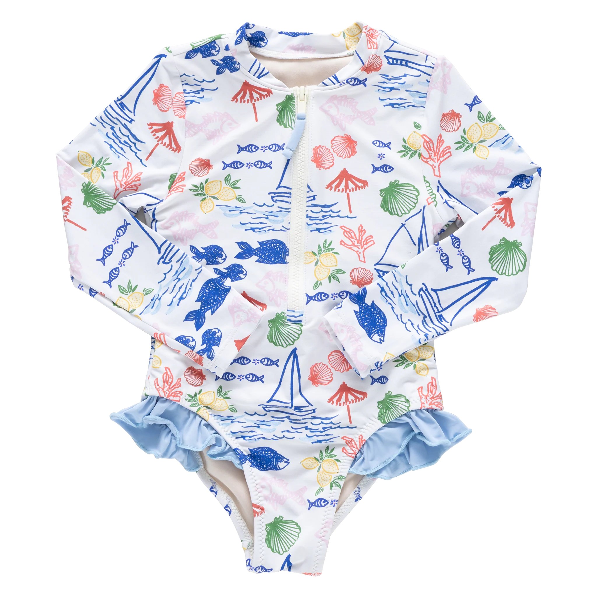 girls arden suit- island multi