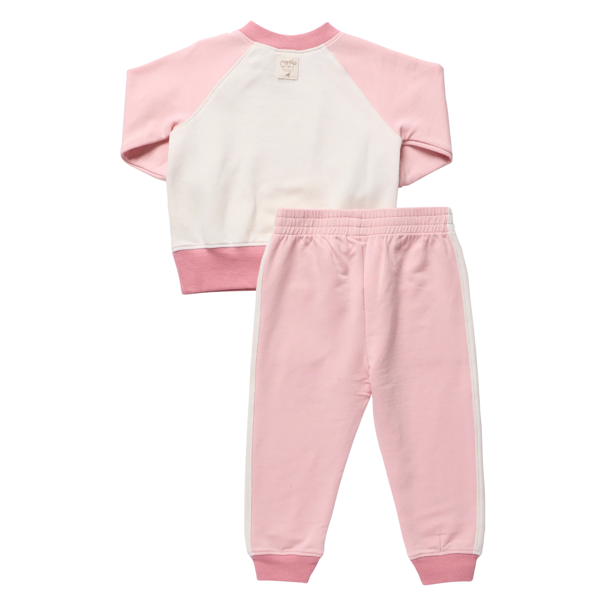 Baby Puzzle Jogger Set- Pink Colorblock