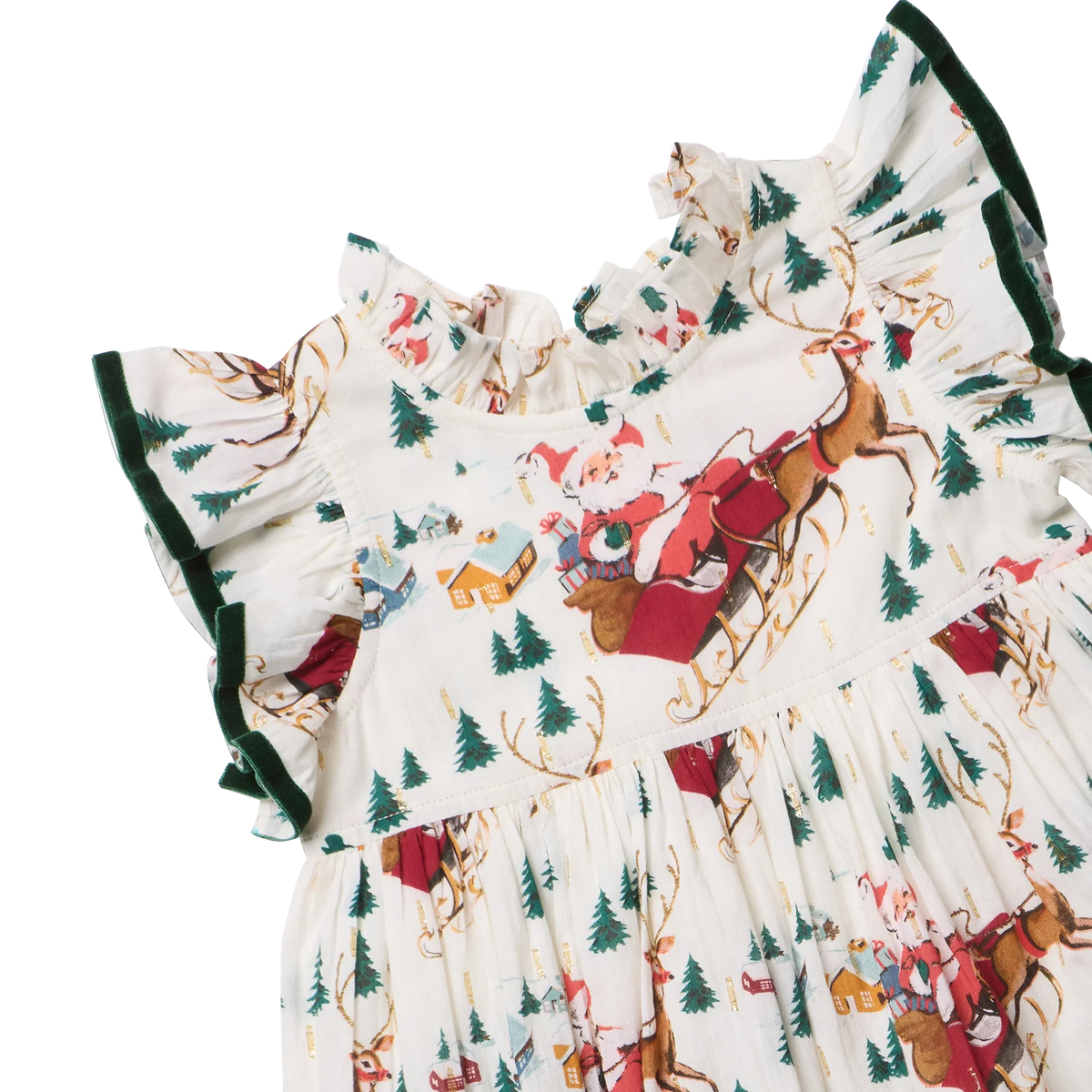 Jennifer Dress- Santa Sleigh