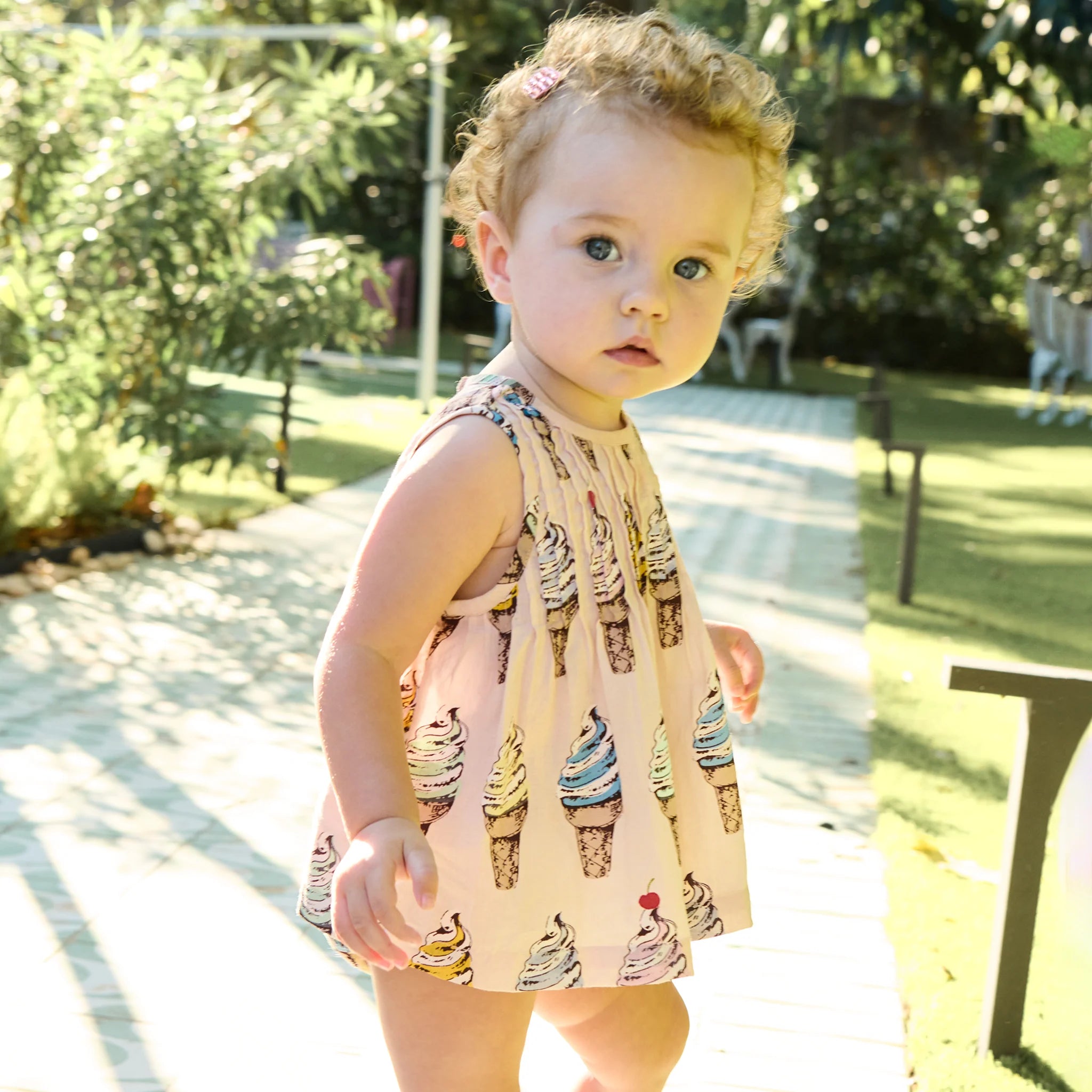 Baby Girls Jaipur Set- Pink Soft Serve