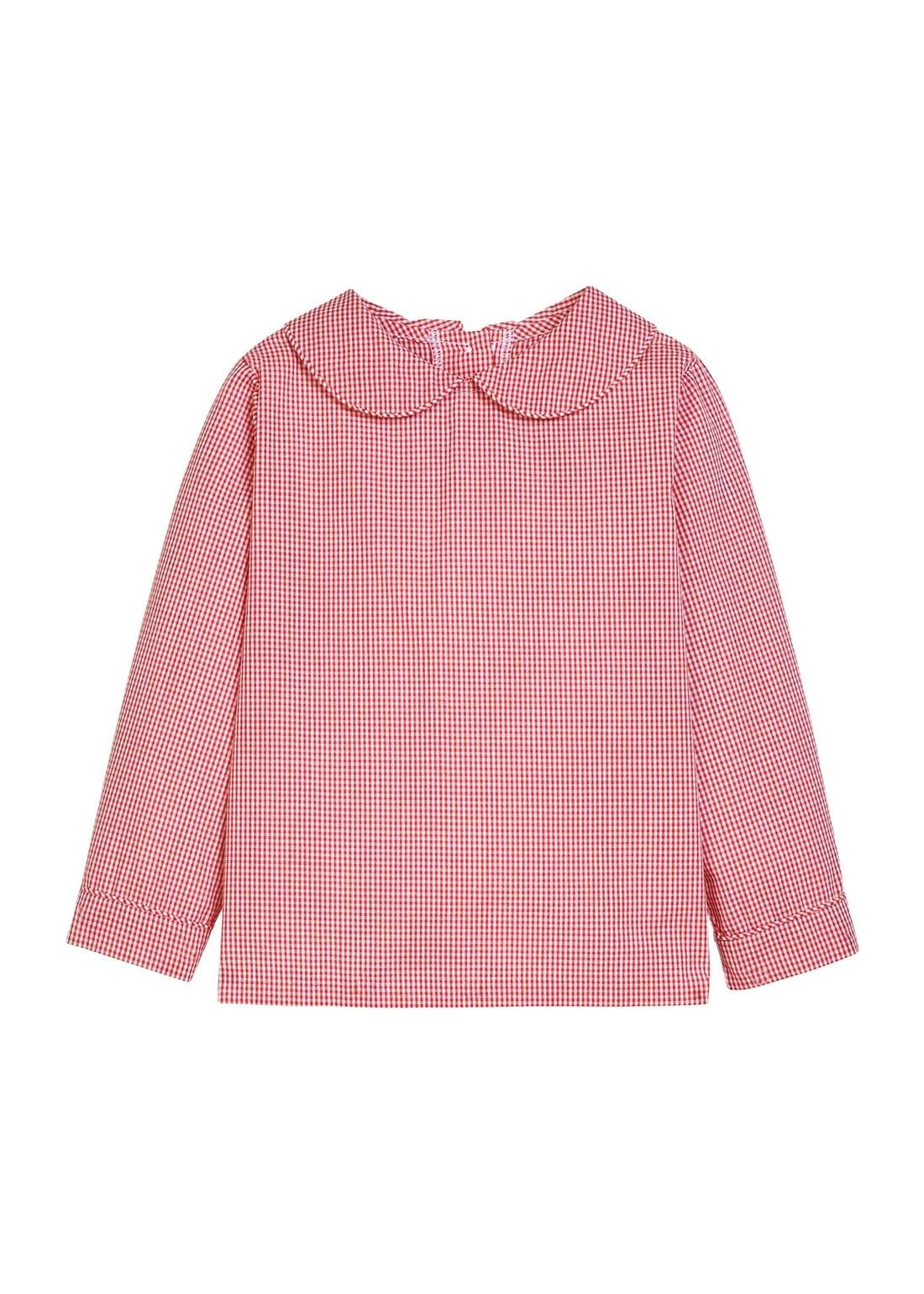 Button Tab Jon Jon Set- Red Corduroy Mini Gingham