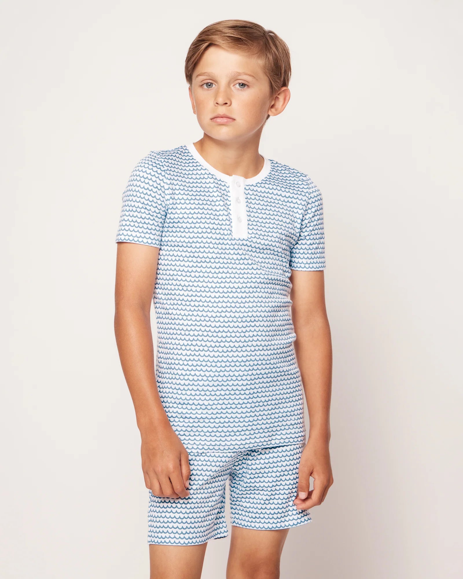 Pima Cotton Snug Fit Kids Pajama Short Set – La Mer