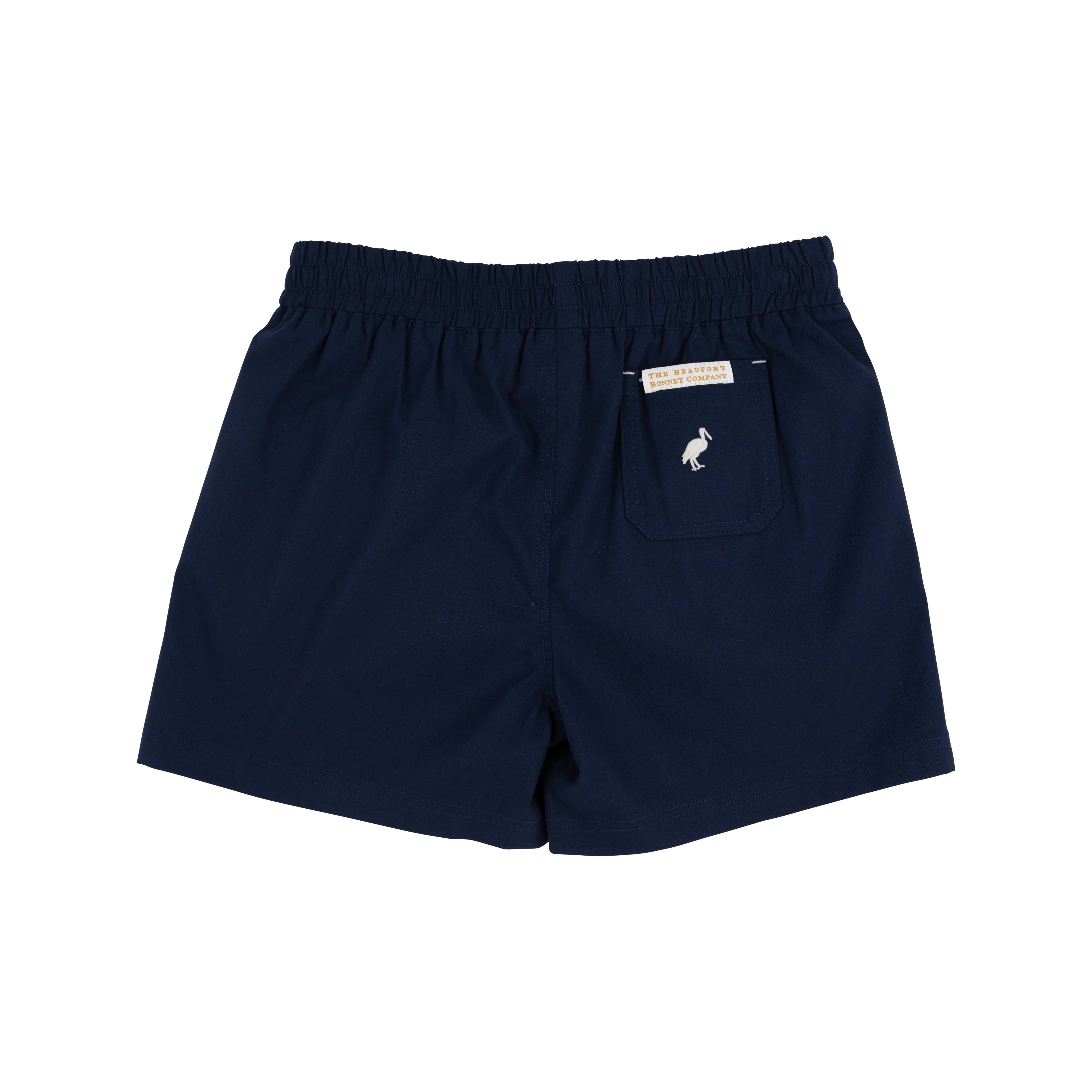 Prepletic™ Sheffield Shorts- Nantucket Navy with Saratoga Stone Stork