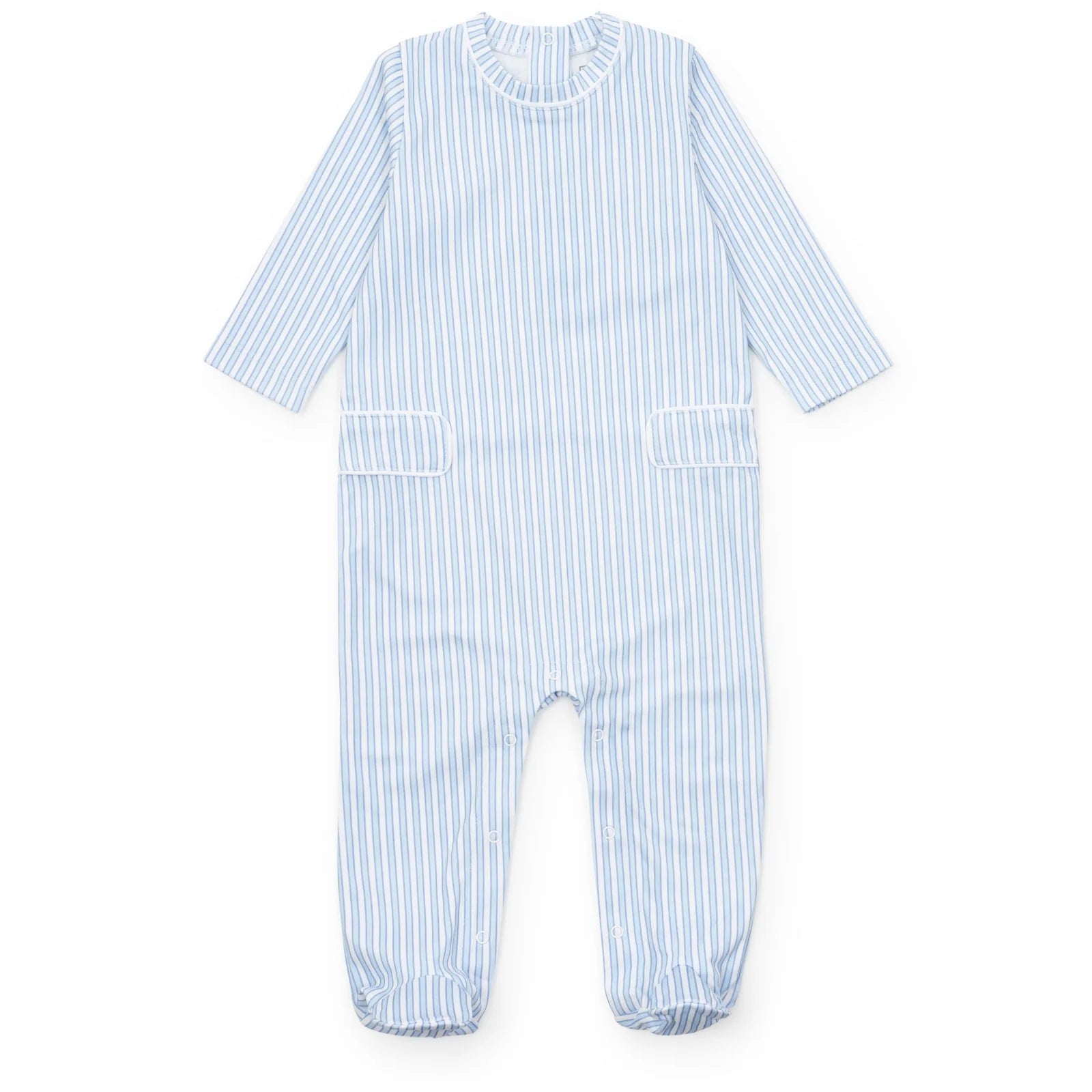 Preston Boys' Romper- Classic Stripe