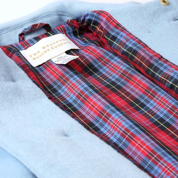 Price Bell Peacoat- Barrington Blue Bucktown Tartan