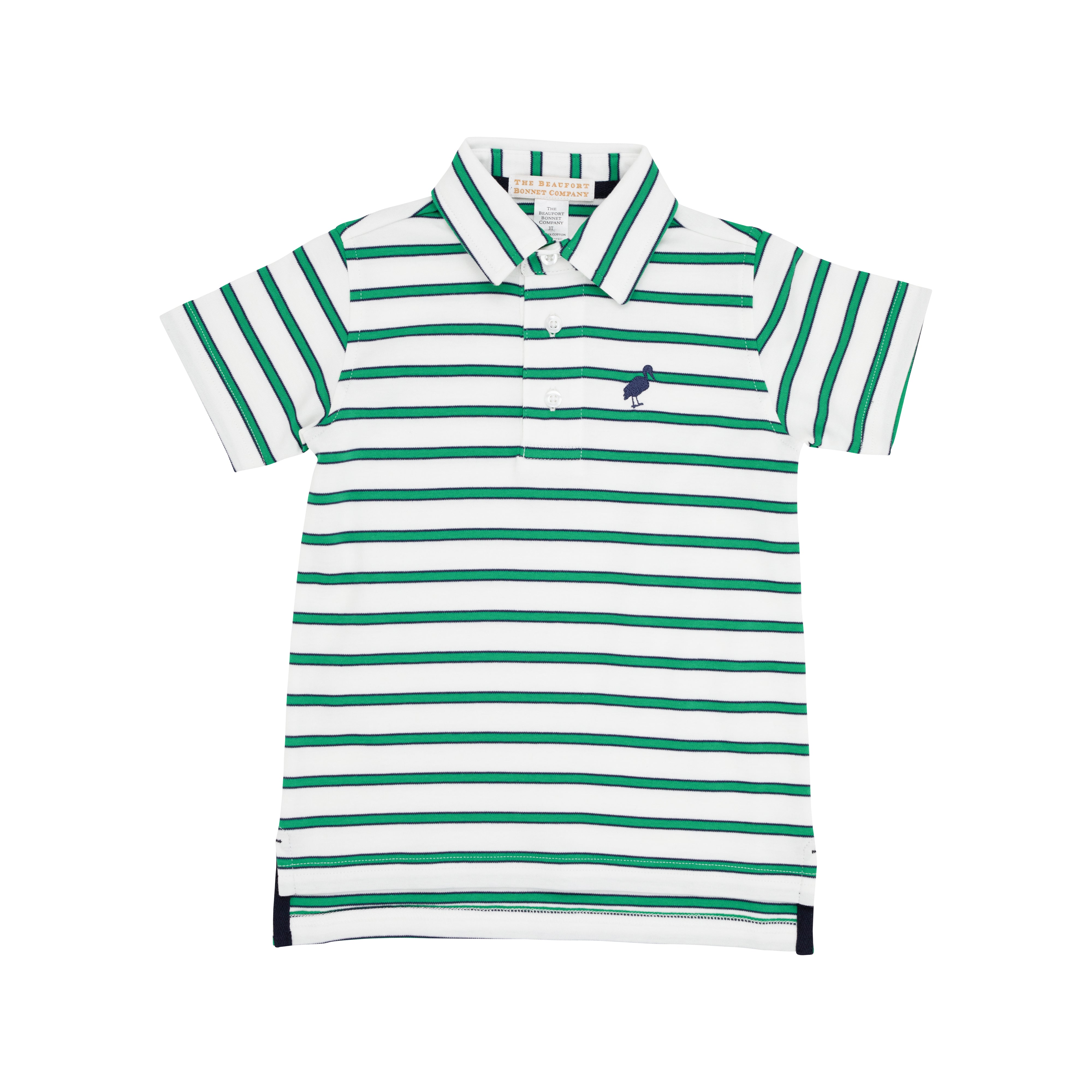 Prim & Proper Polo - Worth Ave White, Nantucket Navy, Kiawah Kelly Green Stripe