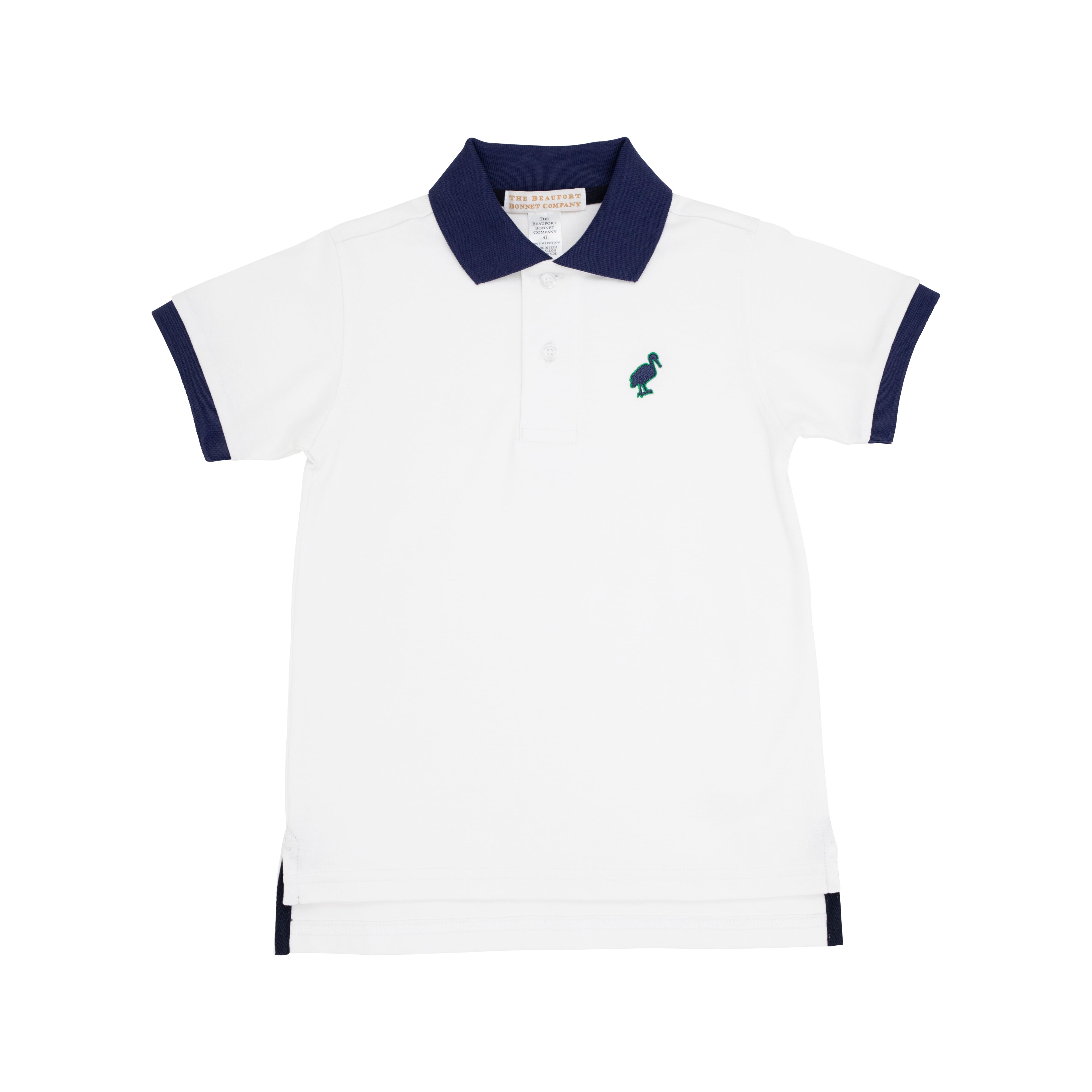 Prim & Proper Polo - Worth Ave White & Nantucket Navy