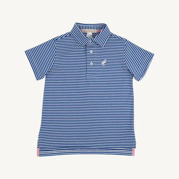 Prim & Proper Polo- Rockefeller Royal Stripe