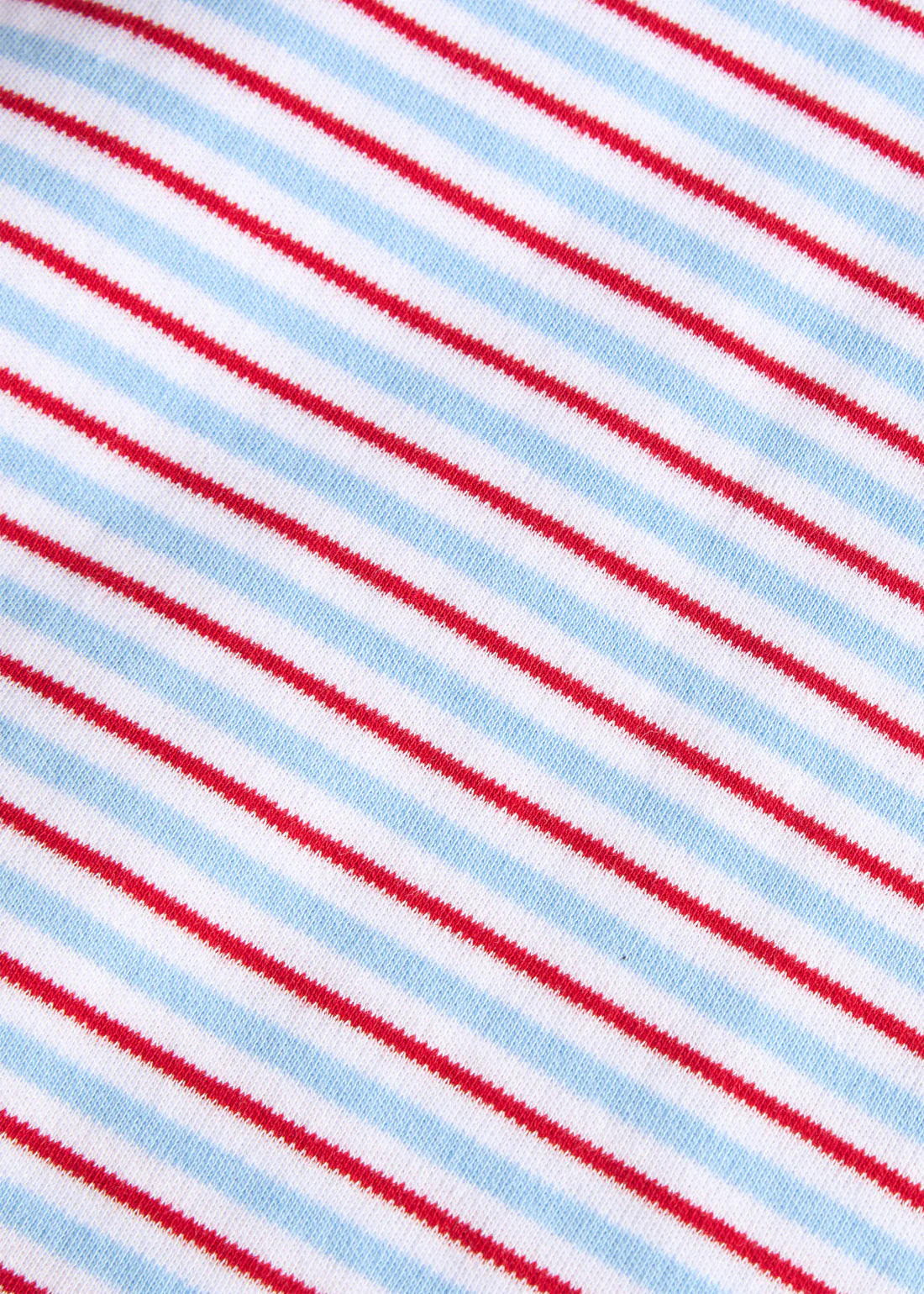 Peter Pan Polo Romper - Primary Stripe