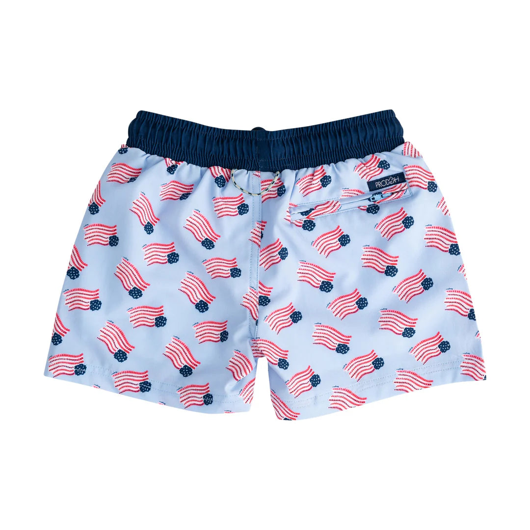 Boogie Board Swim Trunks- American Flag