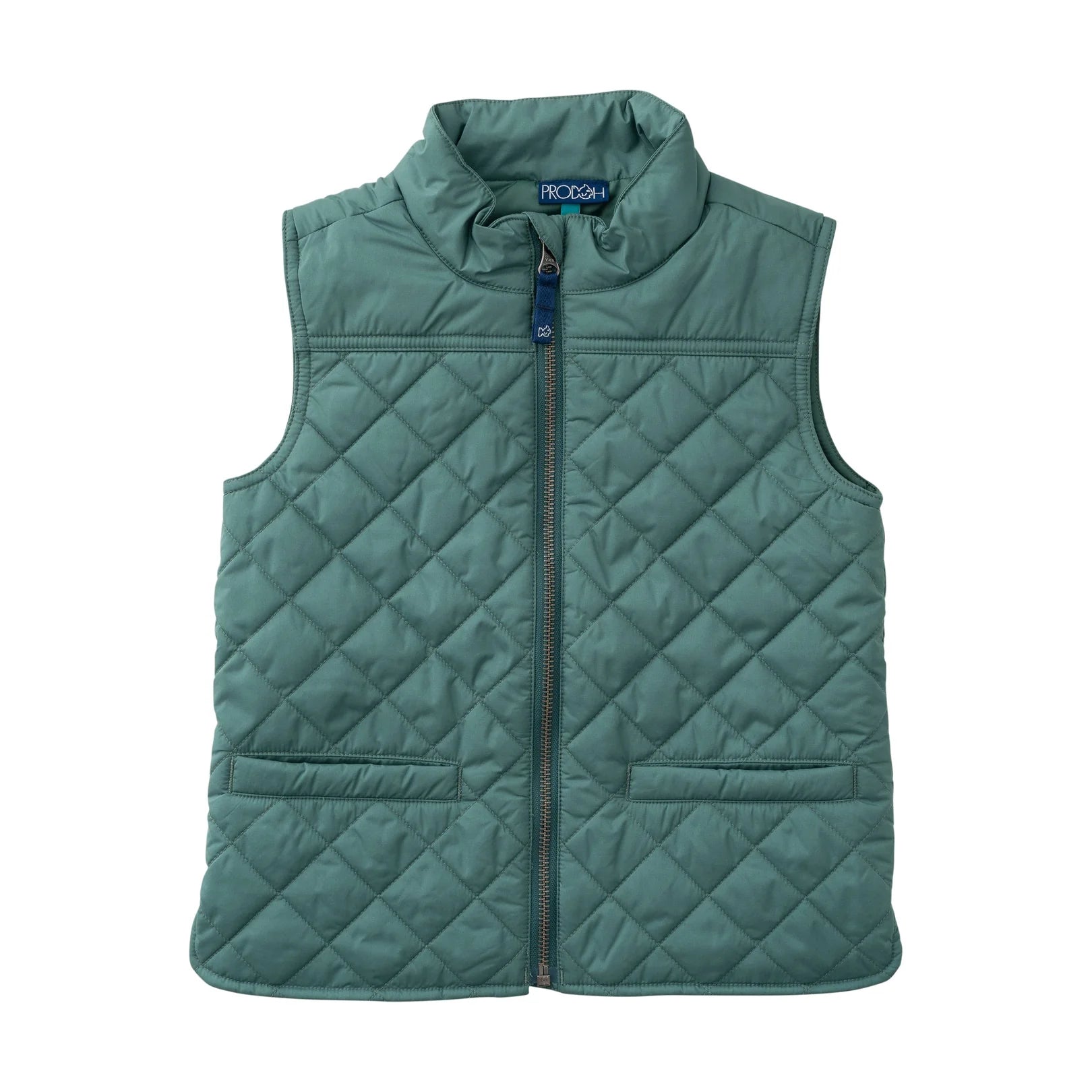 Kids PRO Quilted Vest in Smoke Pine Green