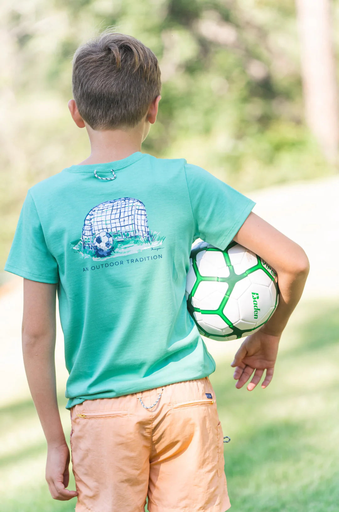 Kid's Cotton Short Sleeve T-shirt – Soccer Goal