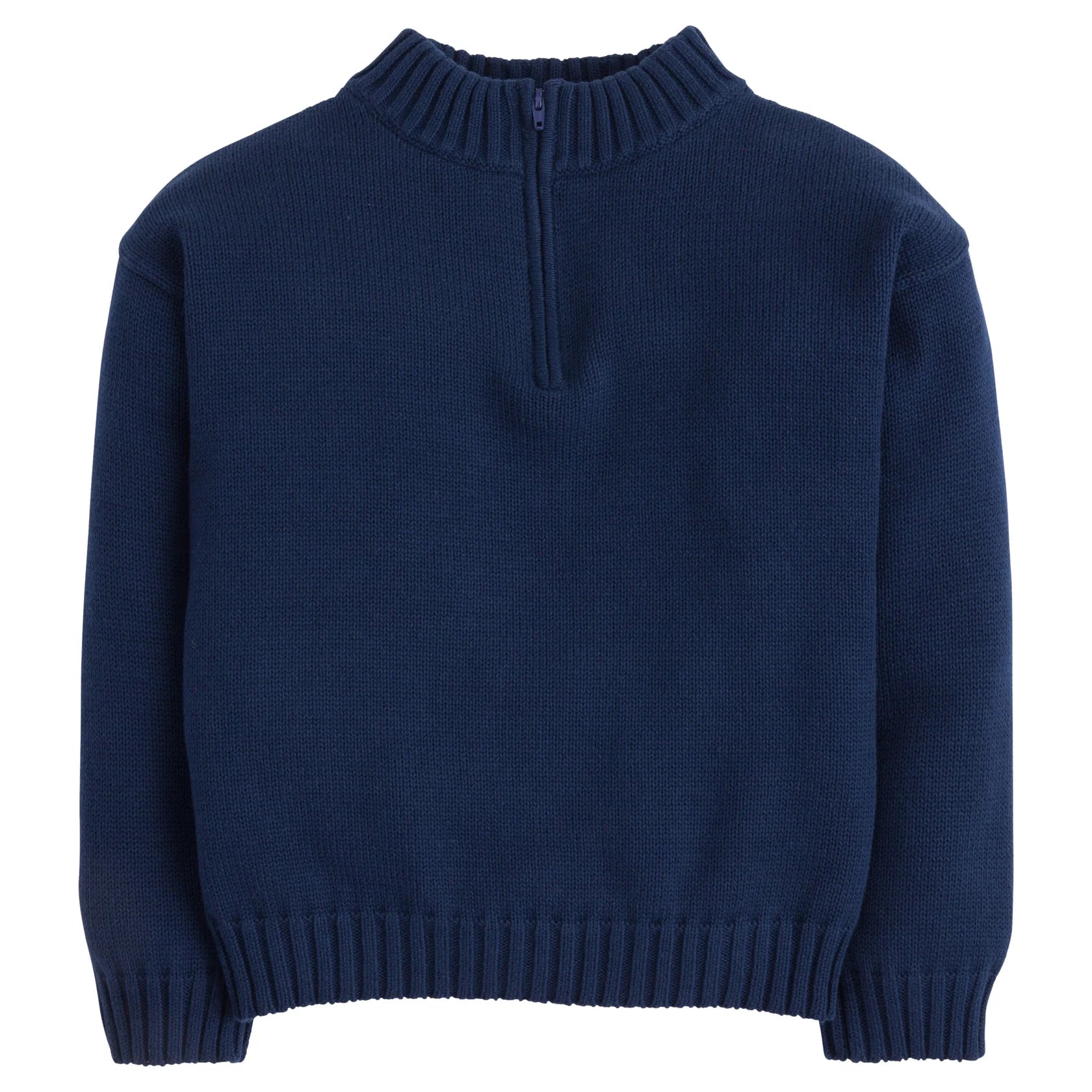 Quarter Zip Sweater- Navy