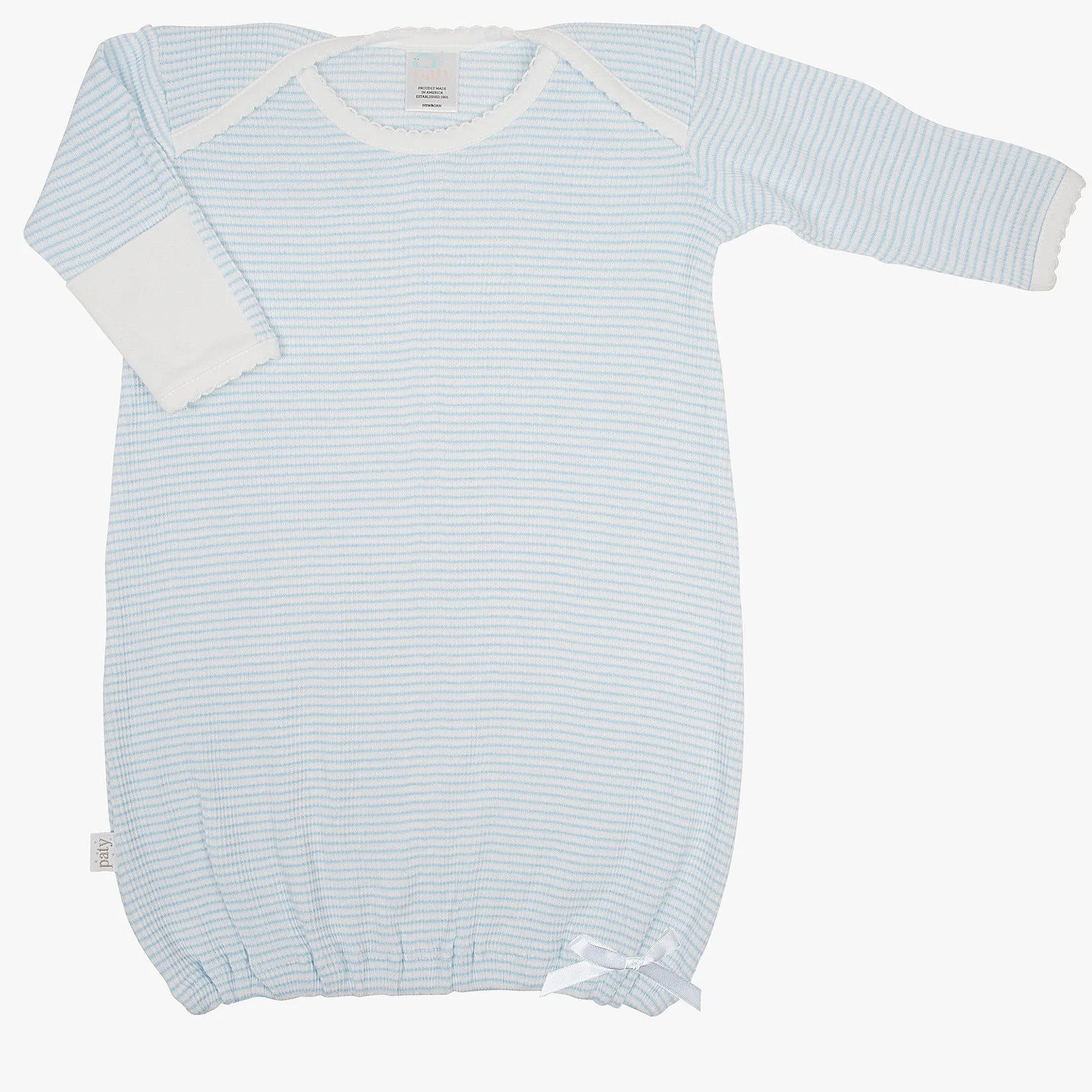 LS Rib Knit Lap Shoulder Gown #RB1501