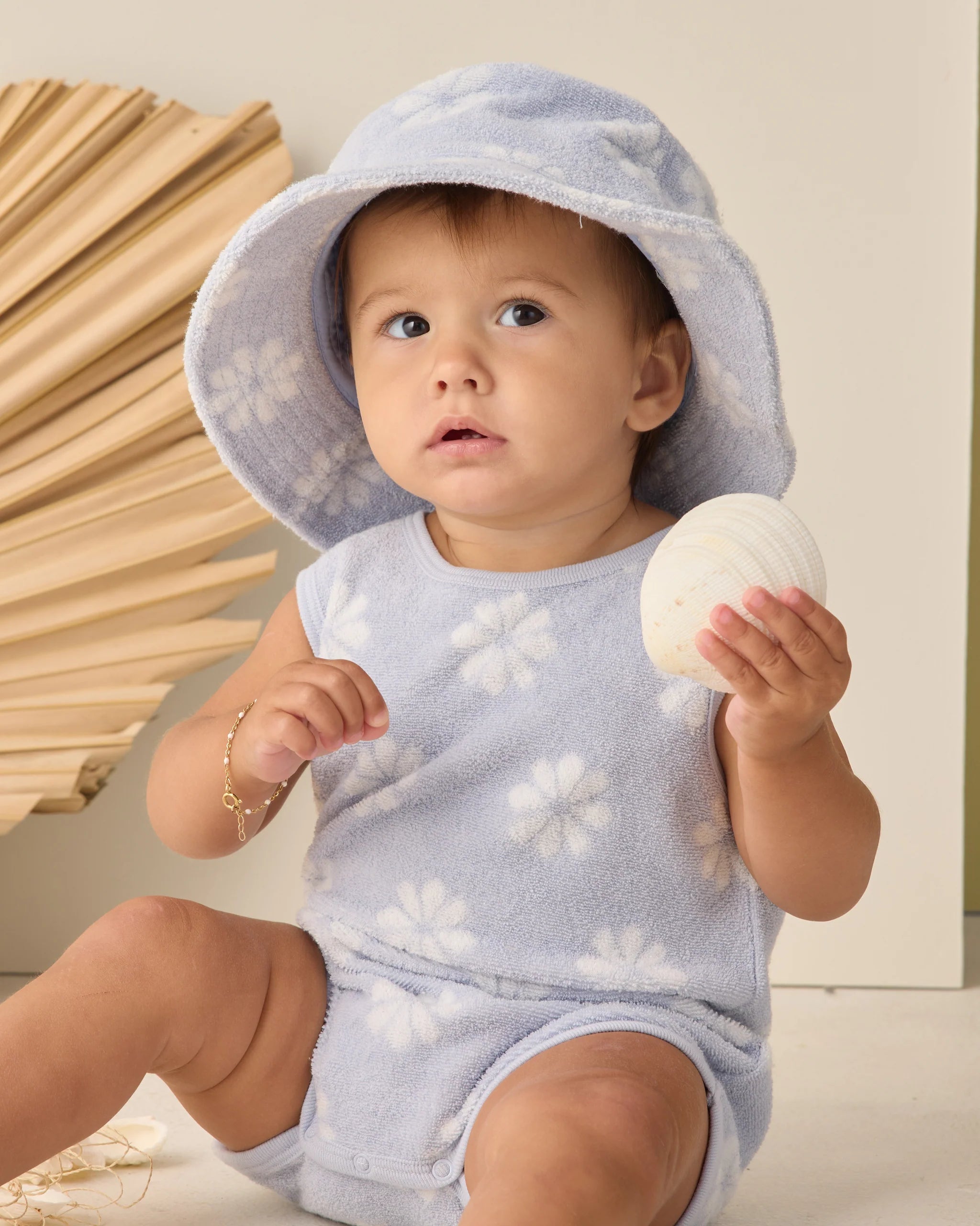 Cinch Playsuit | Periwinkle Daisy